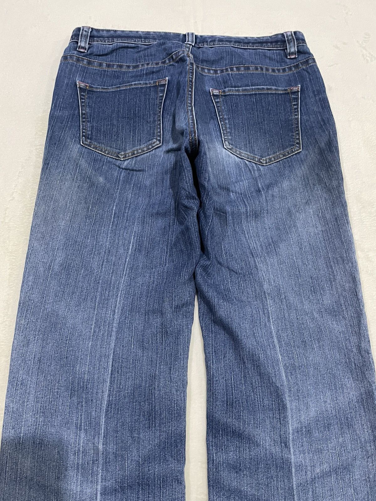 Japanese Brand Vintage Boot Cut Distress Ripped Faded Denim Jeans Size US 31 - 12 Thumbnail