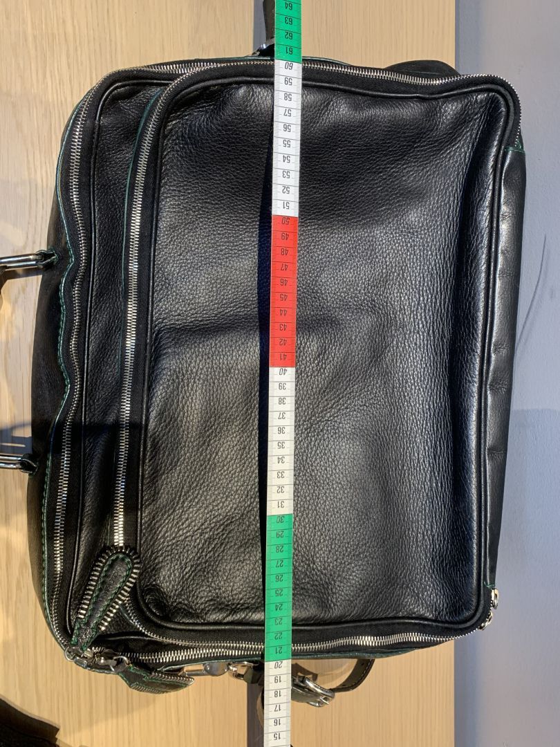 Dolce & Gabbana ARCHIVAL Dolce & Gabbana Multi-Zip Leather Work Bag Size ONE SIZE - 7 Thumbnail