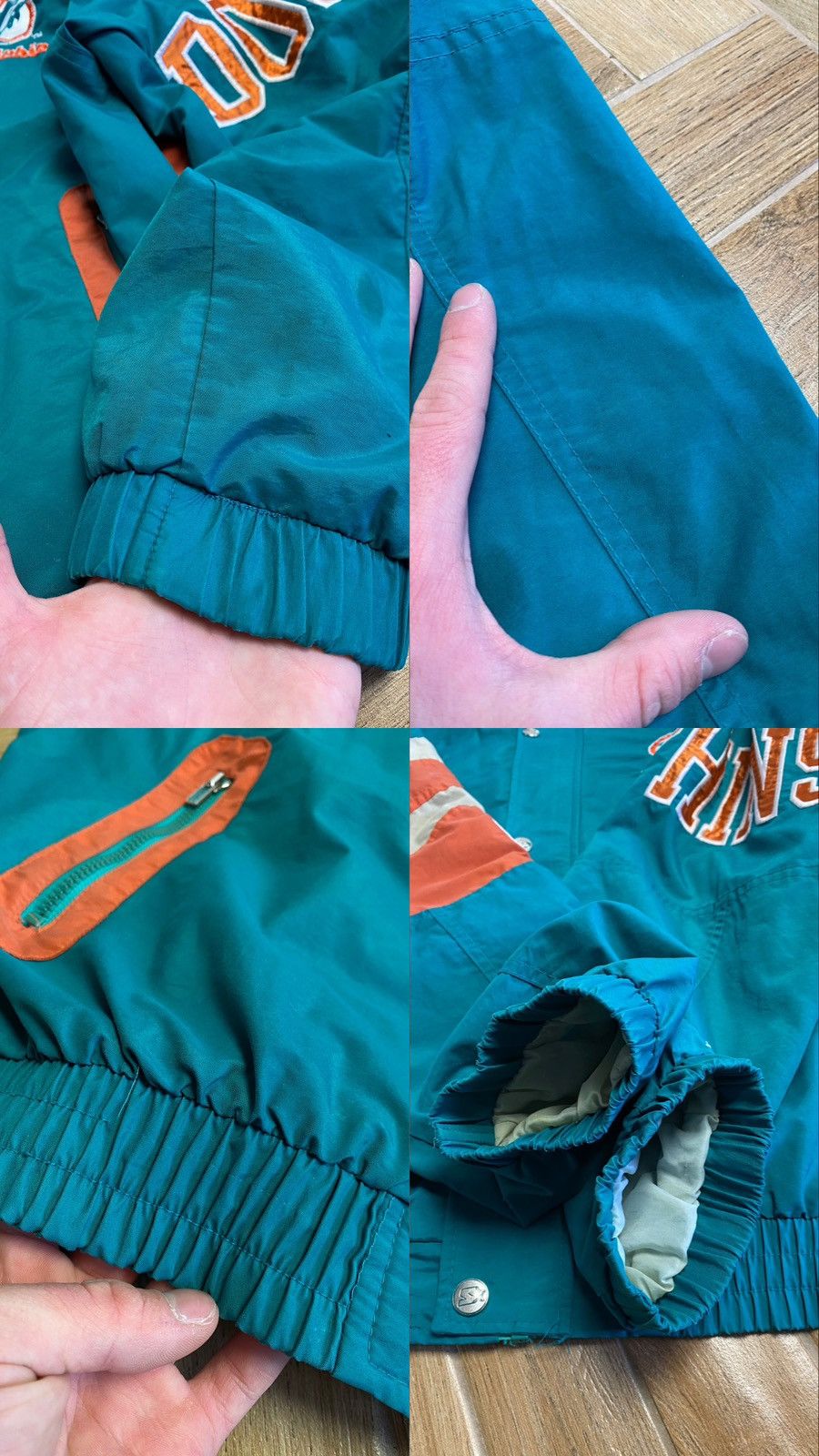 NFL × Starter × Vintage Vintage 90s Miami Dolphins Proline NFL Starter Jacket (L) Size US L / EU 52-54 / 3 - 10 Thumbnail