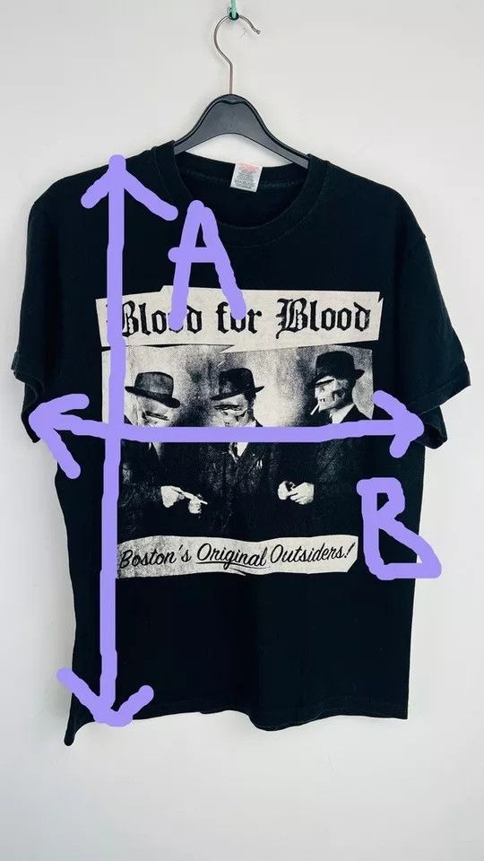 Vintage RARE 90s Vintage Boston Band BLOOD for BLOOD hardcore Size US M / EU 48-50 / 2 - 6 Thumbnail