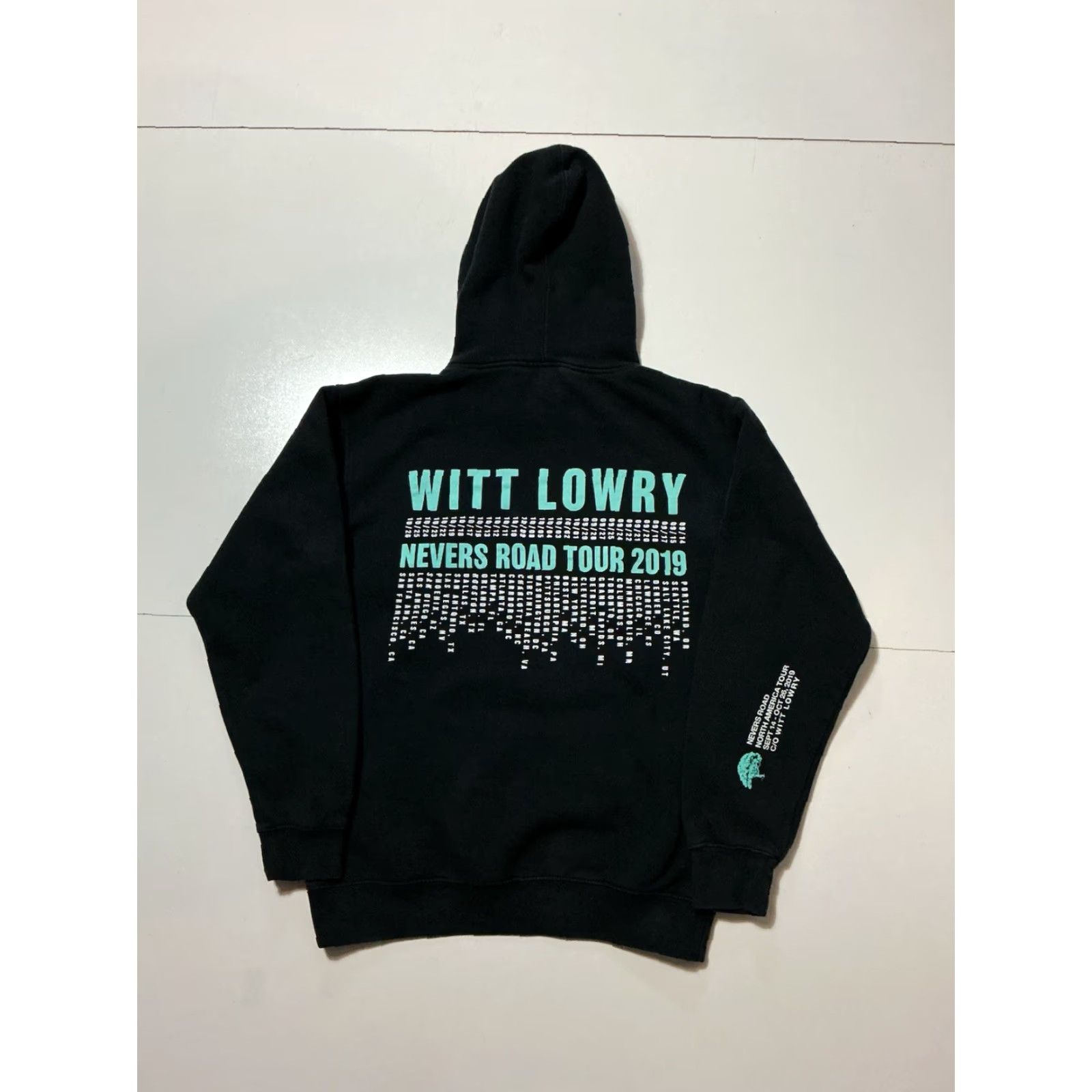 Vintage VINTAGE Witt Lowry Nevers Road Tour 2019 Concert Official Merch Black Pullover Hoodie Small Mens Size US S / EU 44-46 / 1 - 2 Thumbnail