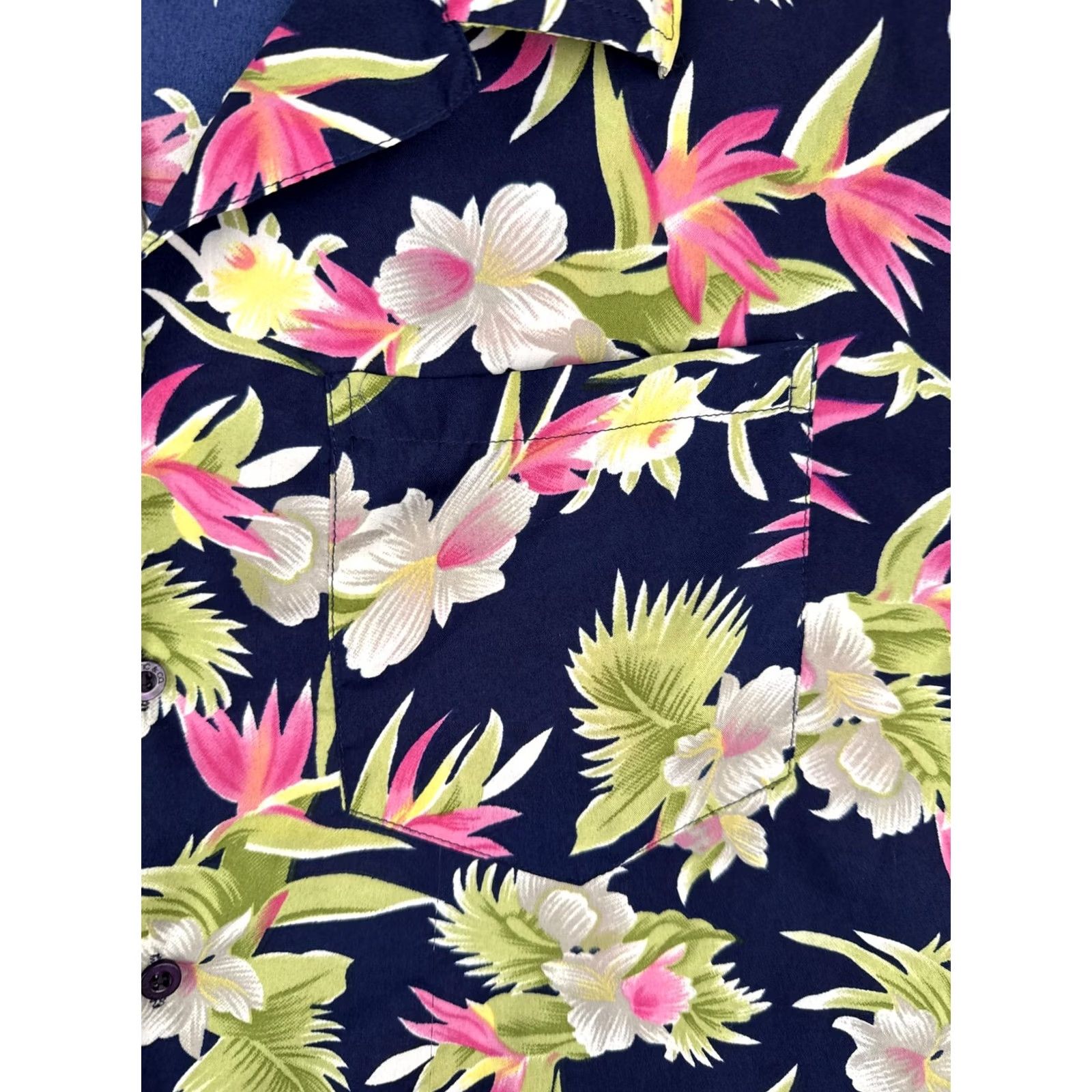 CO Pacific & Co Shirt Mens 2XL Multicolor Short Sleeve Hawaiian Floral Button Up Size US XXL / EU 58 / 5 - 6 Thumbnail
