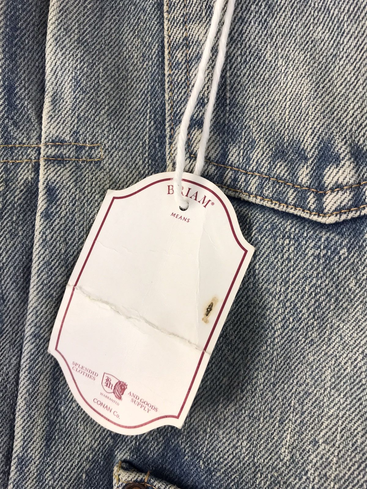 Japanese Brand Vintage Briam Means Jacket Jeans Selvedge Style Size US M / EU 48-50 / 2 - 13 Thumbnail
