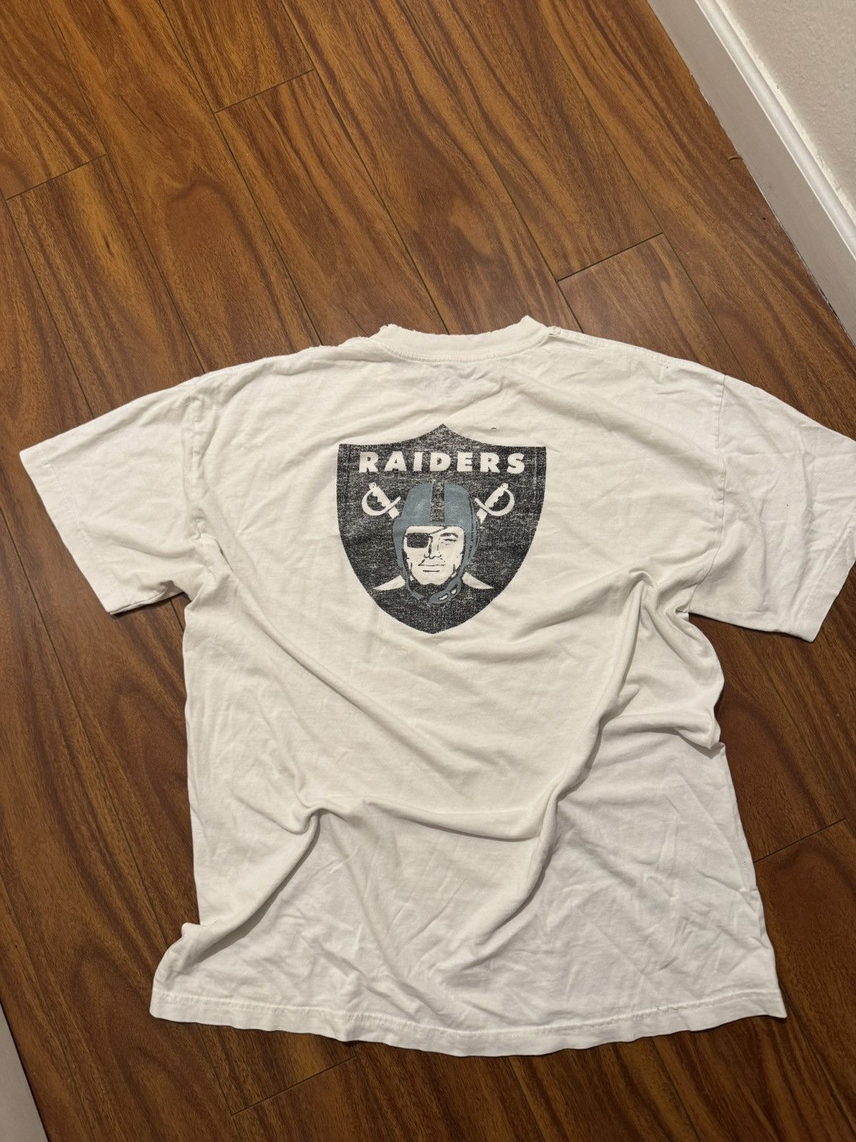 NFL × Reebok × Vintage Vintage Raiders Tee Size US XL / EU 56 / 4 - 4 Thumbnail