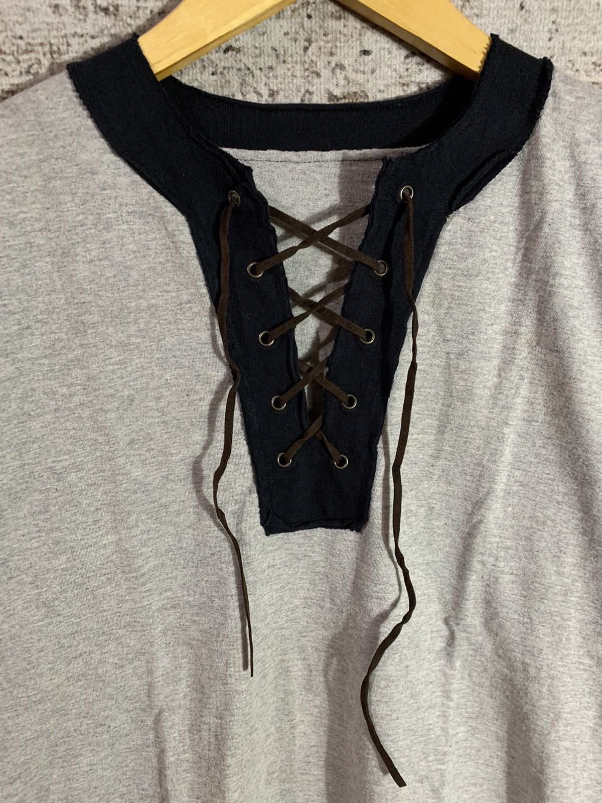 If Six Was Nine Y2k Gothic Lace Up Longsleeve Undefined Size US L / EU 52-54 / 3 - 3 Thumbnail