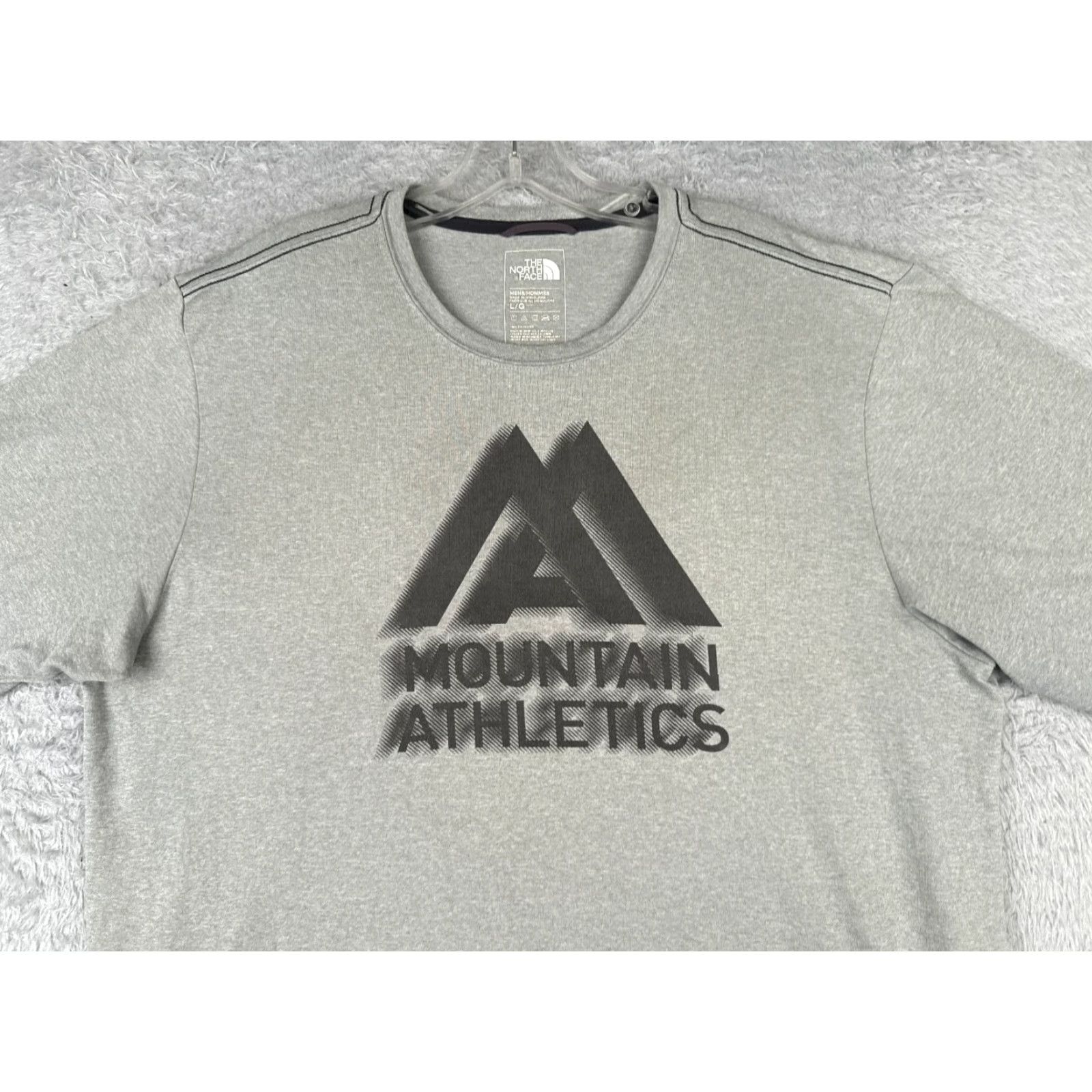 The North Face VINTAGE The North Face Shirt Men Large Gray Short Sleeve Crew Poly Mountain Athletics Size US L / EU 52-54 / 3 - 4 Thumbnail