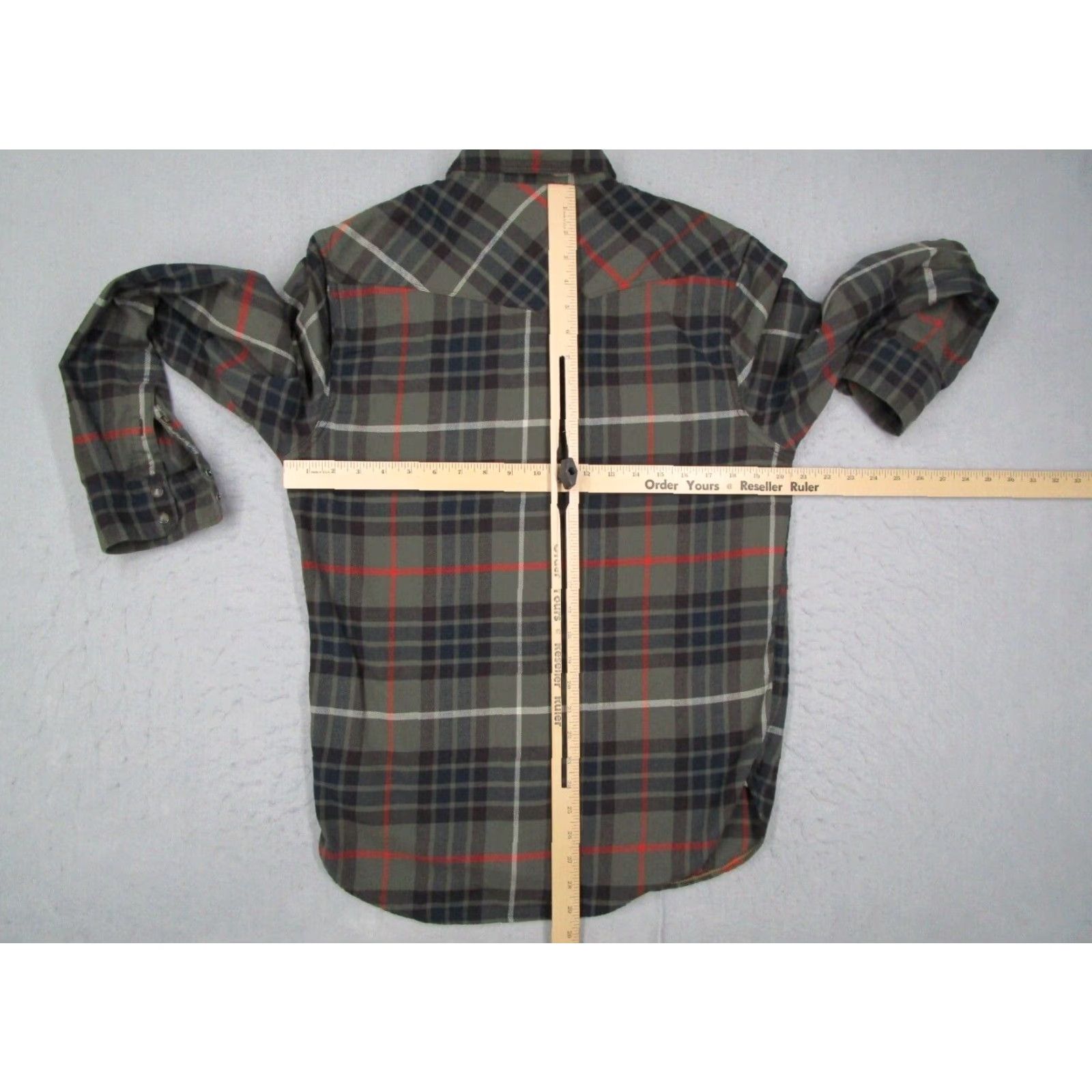 Lucky Brand VINTAGE Lucky Brand Men's Button-Up Shirt Flannel Plaid Long Sleeve Casual Fall Spring Summer Winter Green Medium Size US M / EU 48-50 / 2 - 5 Thumbnail