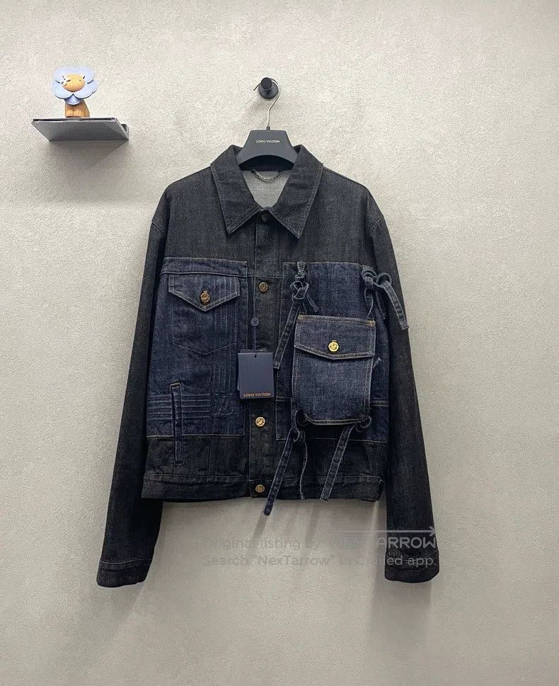 Louis Vuitton Louis Vuitton Bow Black Denim Jacket Size US M / EU 48-50 / 2 - 1 Thumbnail