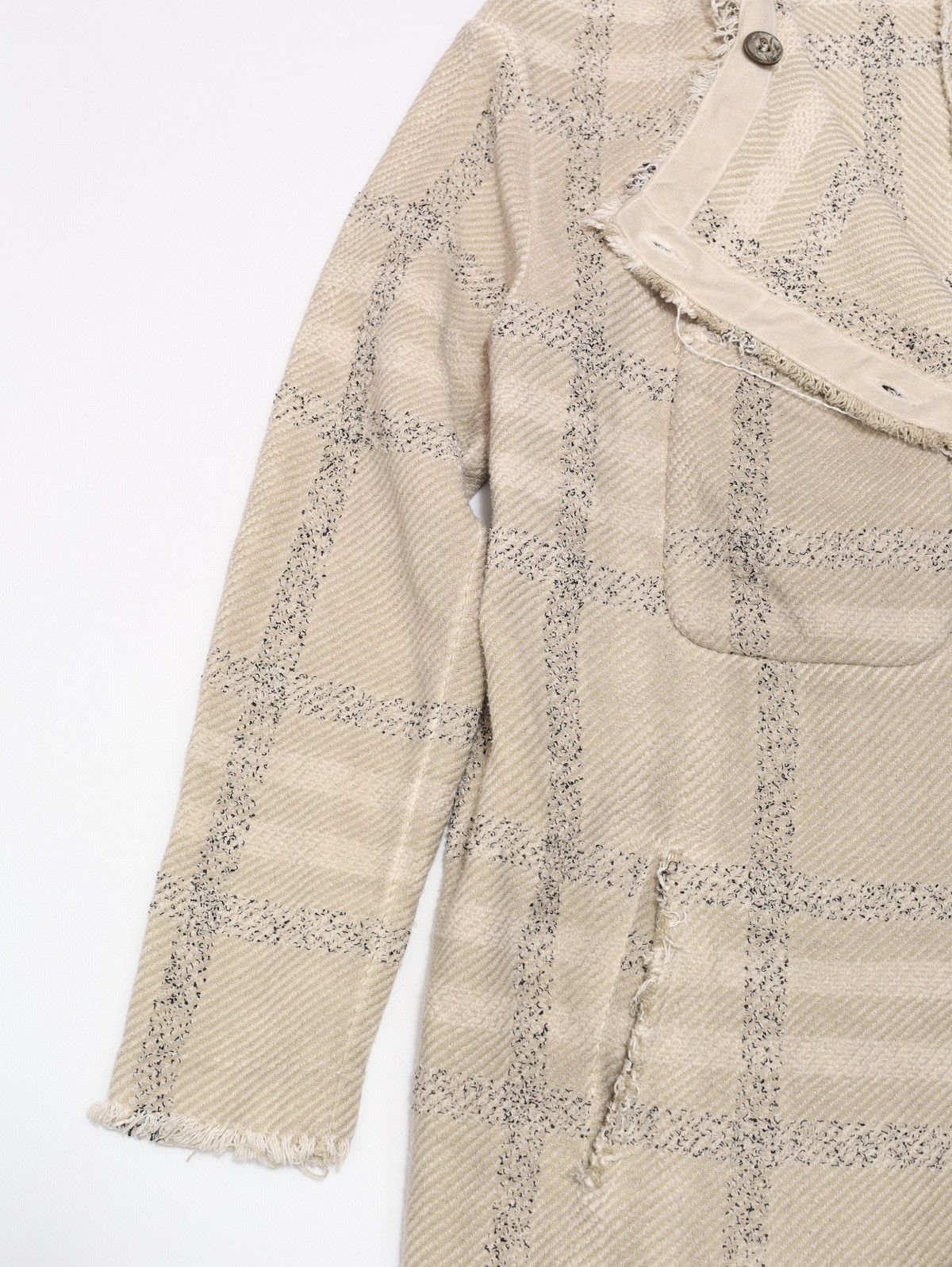 Transit Transit Par Such Cotton Plaid Check Beige Coat Size M / US 6-8 / IT 42-44 - 3 Thumbnail