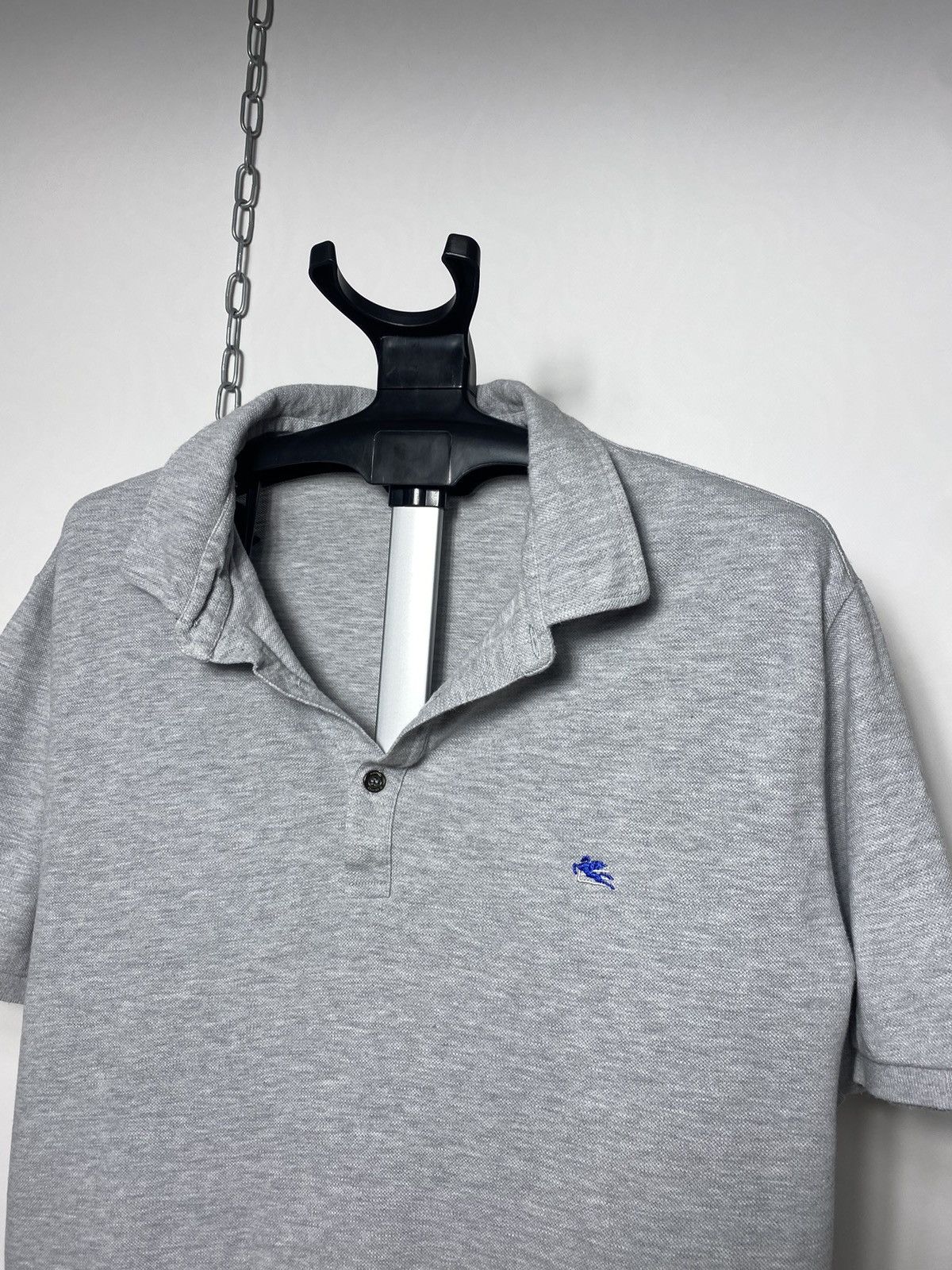 Etro ETRO MILANO luxury classic grey polo shirt tee rare old Size US XXL / EU 58 / 5 - 2 Thumbnail