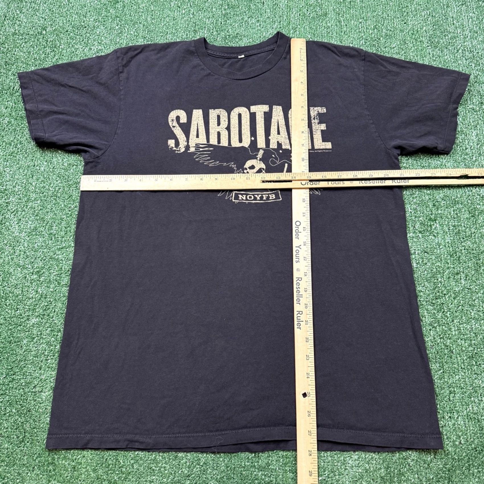 Vintage Sabotage Movie T Shirt Men M Black Short Sleeve Crew Neck Casual Shirt Mens Movie Theme 2010s Size US M / EU 48-50 / 2 - 4 Thumbnail