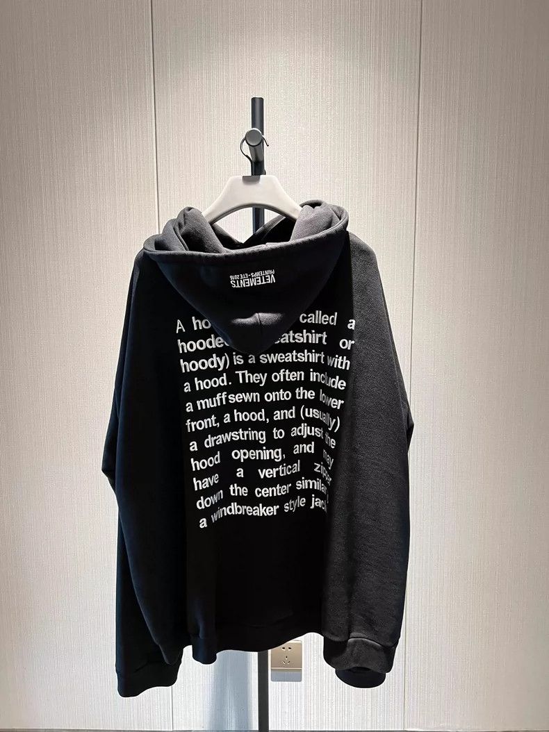 Vetements Vetements Definition Oversized Hoodie by Demna Gvasalia Size US L / EU 52-54 / 3 - 1 Thumbnail