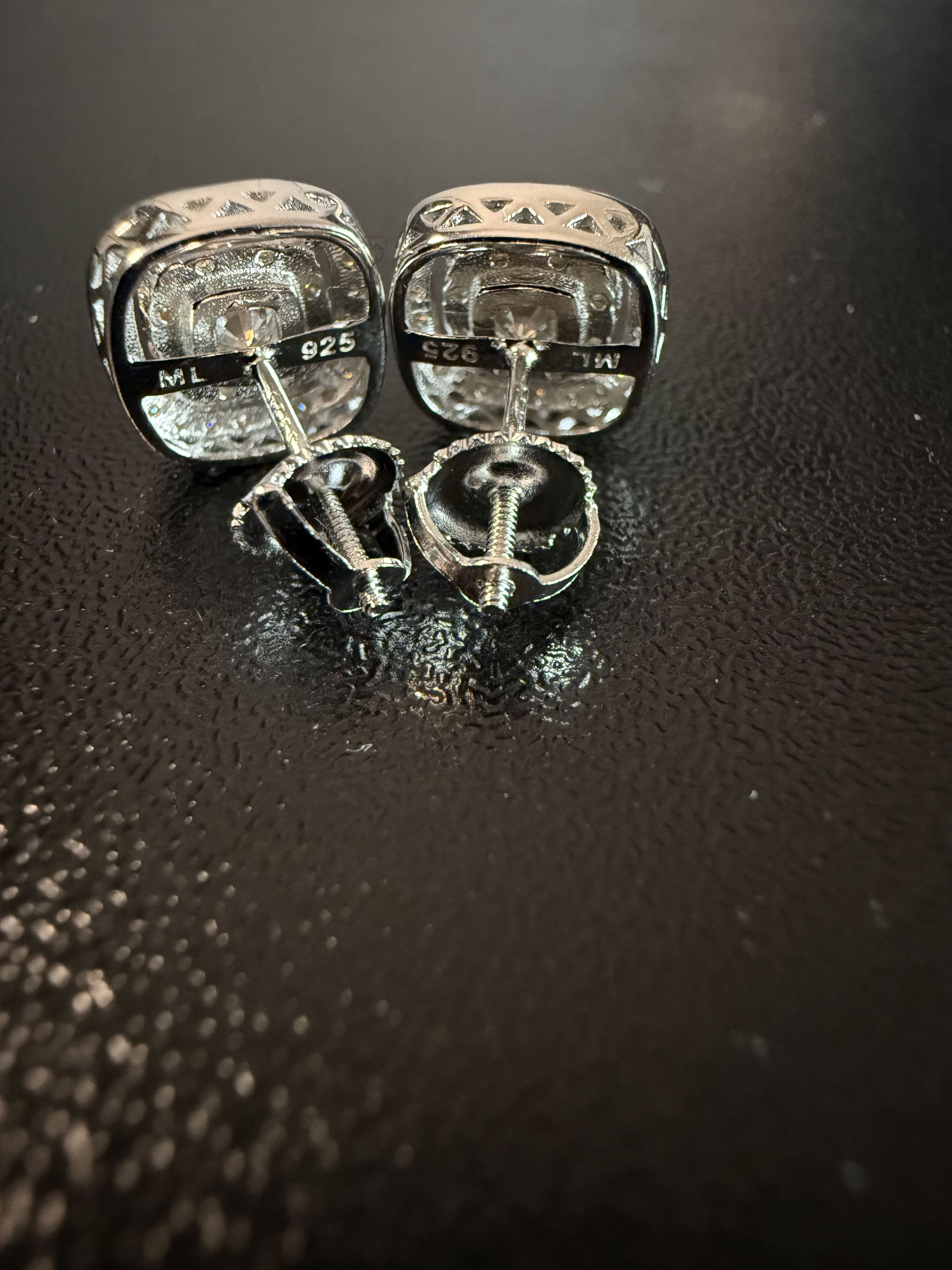 Other Crystal Polar Crown Moissanite 925 silver mens earrings Size ONE SIZE - 6 Thumbnail
