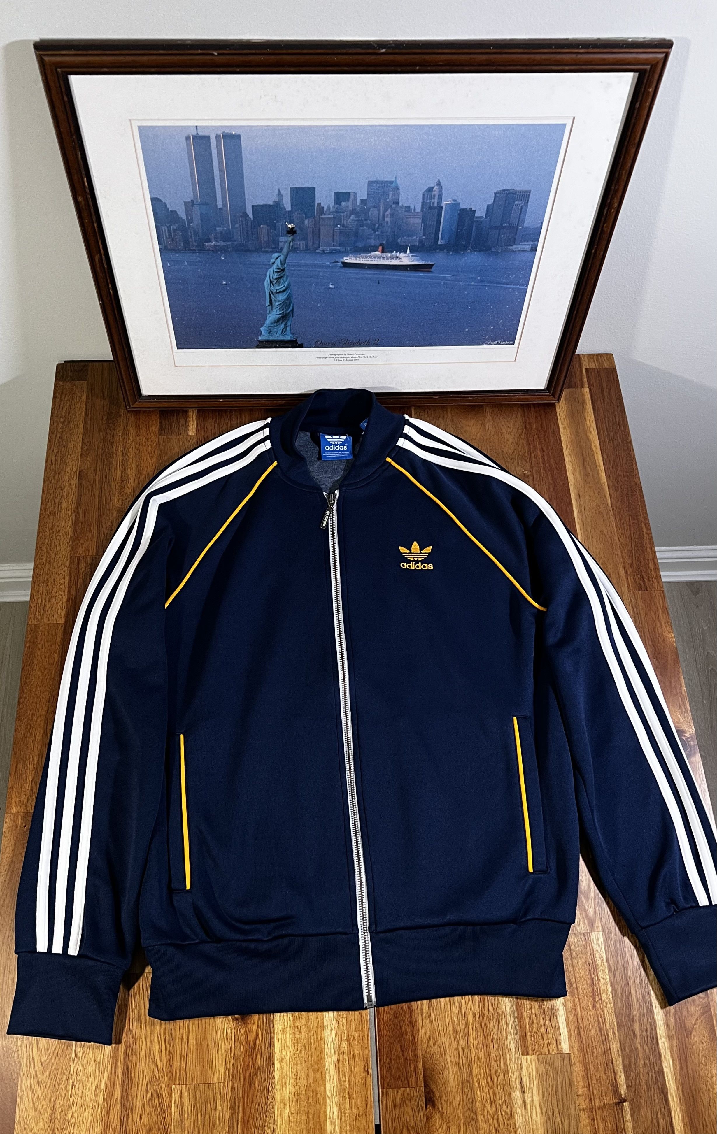 Adidas Adidas Originals Men's Navy Jacket Size US L / EU 52-54 / 3 - 1 Thumbnail
