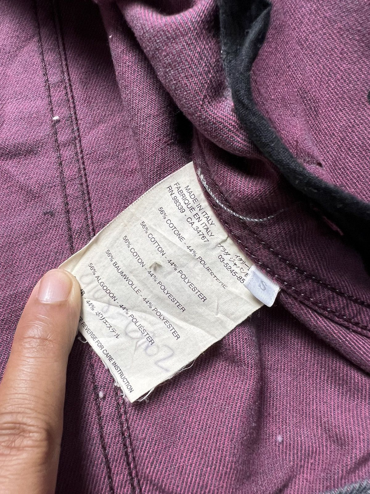 Miu Miu 2020's MiuMiu Iresdescent Burgundy Trucker Jackets Size S / US 4 / IT 40 - 7 Thumbnail