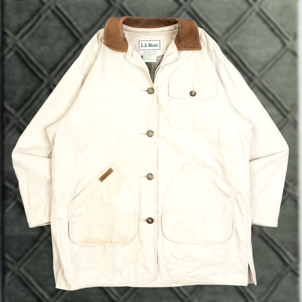Vintage L.L.Bean Vintage Barn Jacket Women's 1990s Beige Medium Beir Beige? Size M / US 6-8 / IT 42-44 - 1 Thumbnail