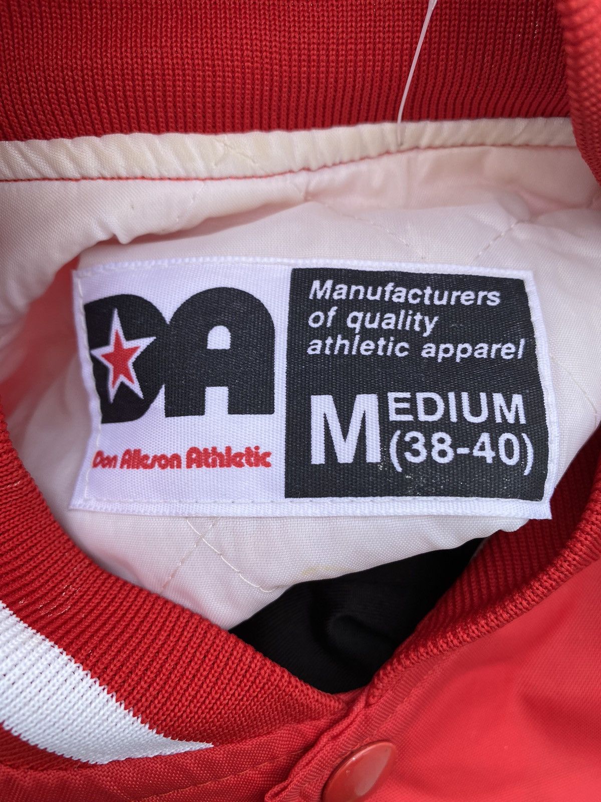 Designer × Vintage Vintage 80's Mentor Scccer Red Bomber Jacket Football USA M Size US XL / EU 56 / 4 - 8 Thumbnail