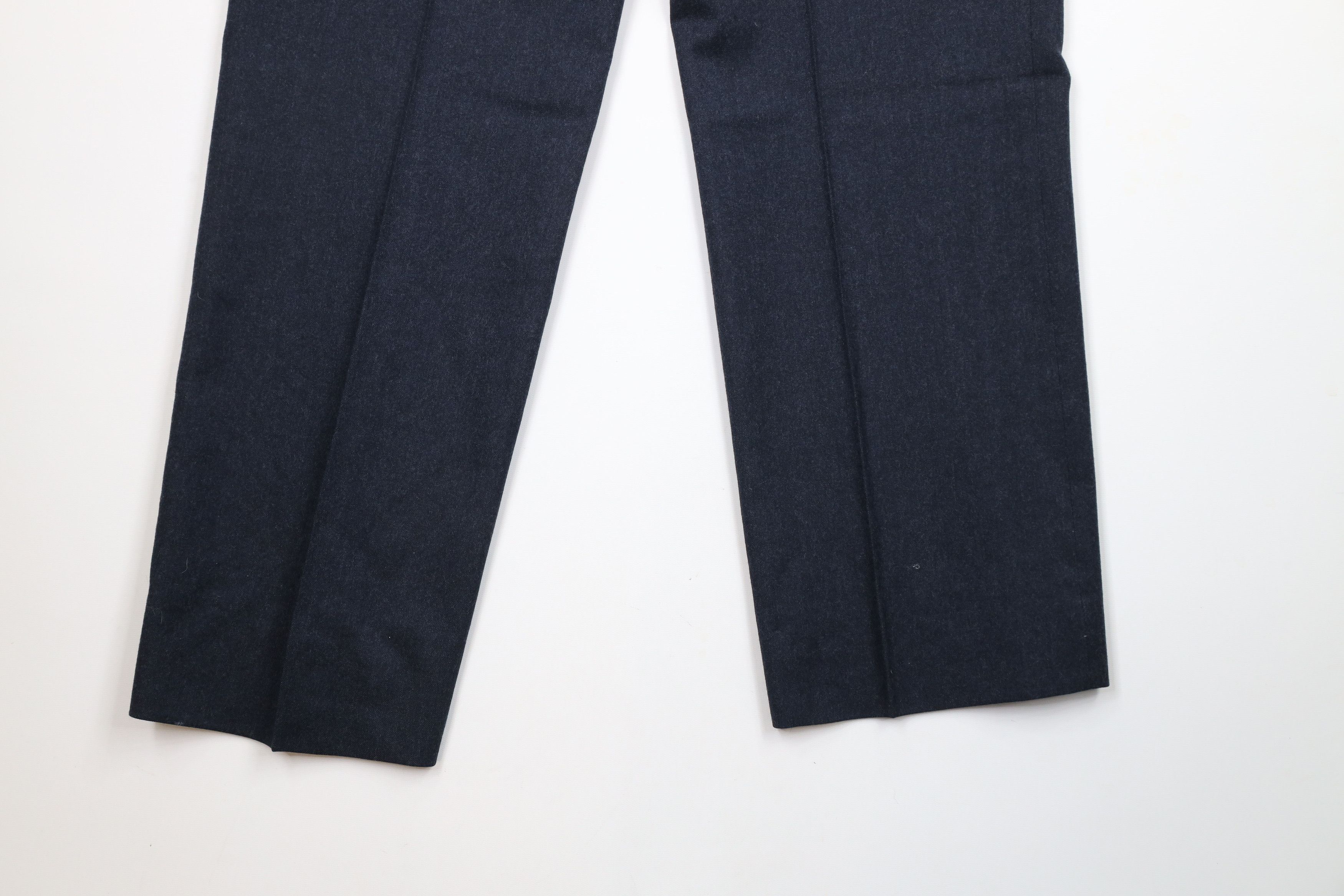 Vintage 70s Saks Fifth Avenue Wide Leg Chino Pants Blue USA