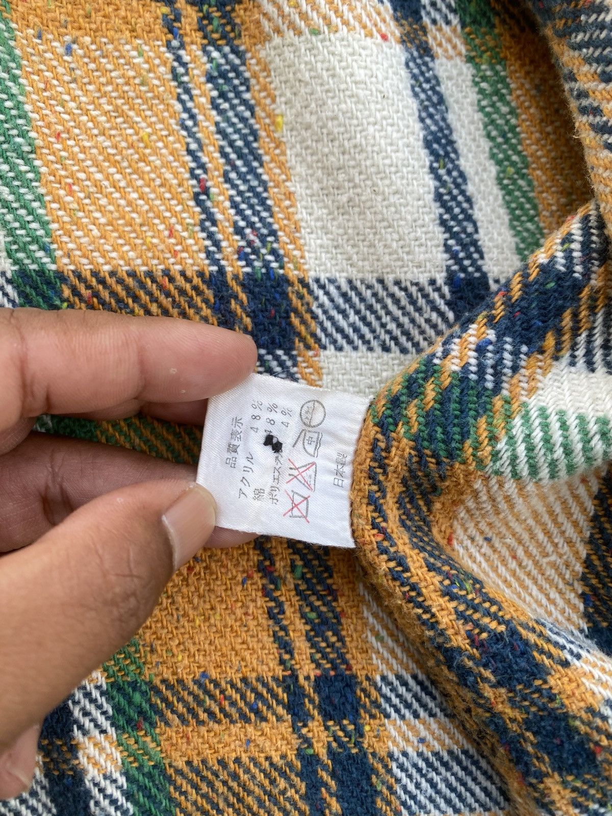 Bape × Vintage Rare Vintage BAPE Checkered Flannel Buttons Shirt Size US M / EU 48-50 / 2 - 17 Thumbnail