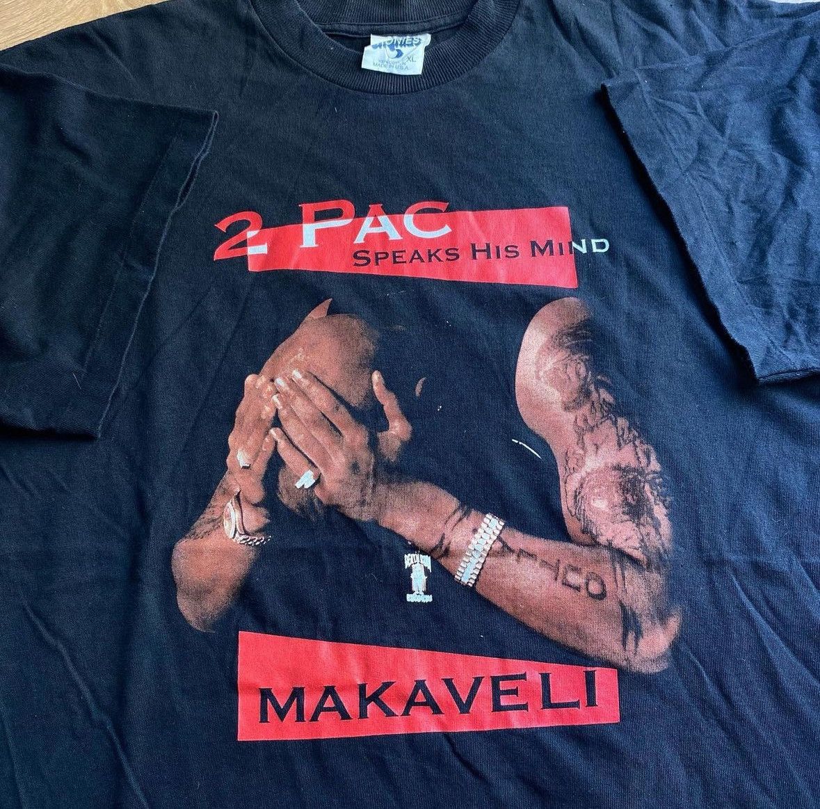 Rap Tees × Vintage VERY RARE! Vintage 90’s Tupac Death Row Speak His Mind Album Size US XL / EU 56 / 4 - 3 Thumbnail