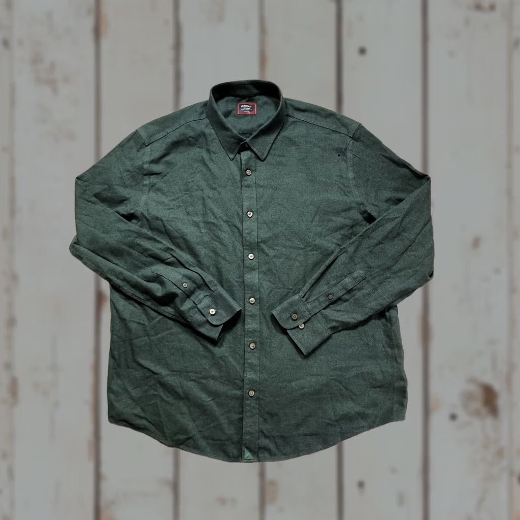 UNTUCKit UNTUCKit Shirt Mens 2XL Green Solid Non-Iron Wrinkle Free Long Sleeve Button-Up Casual Shirt Mens 2XL Green Wrinkle Free Non-Iron Button-Up Casual Size US XXL / EU 58 / 5 - 1 Thumbnail