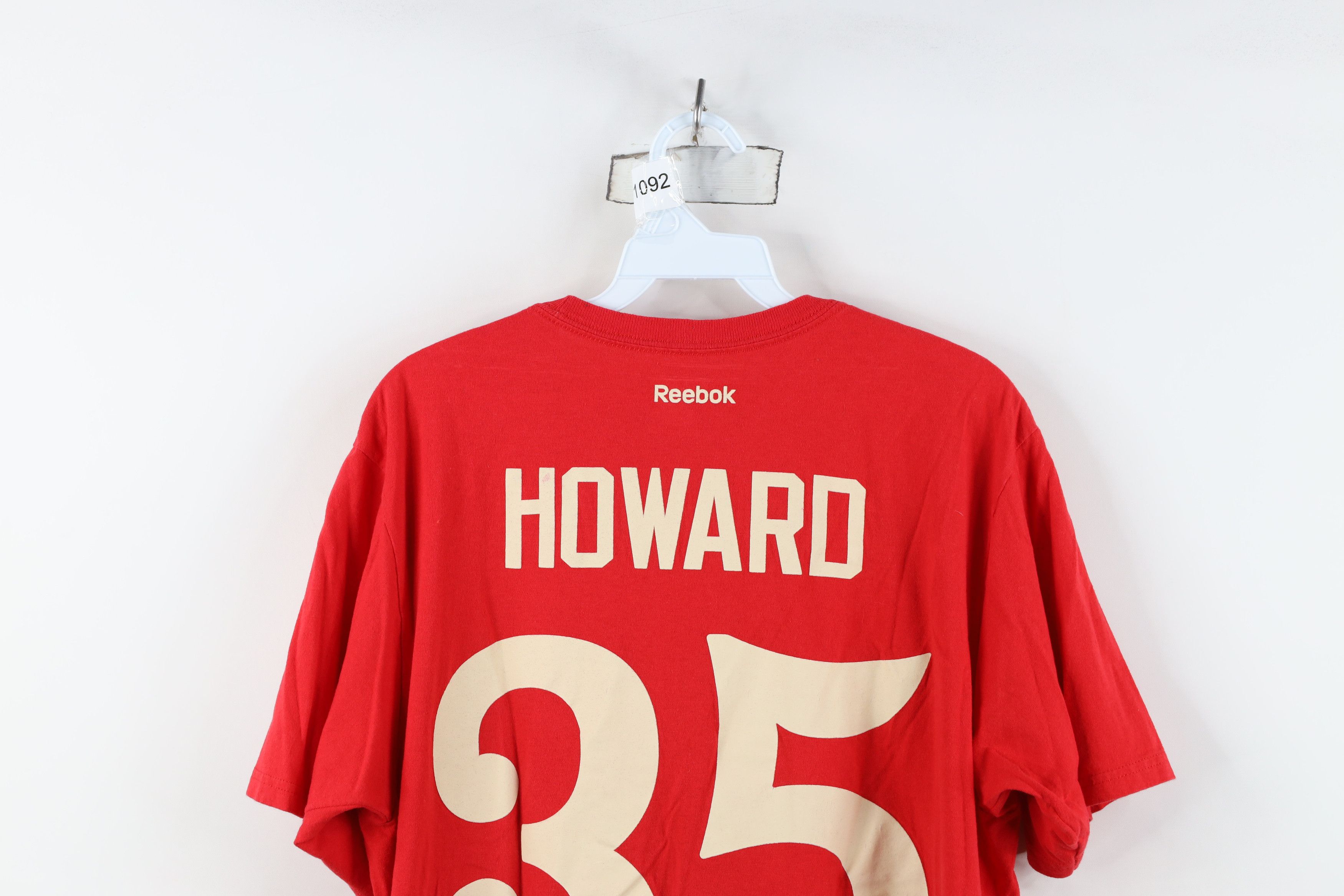 Reebok Reebok Classic Jimmy Howard Detroit Red Wings Jersey T-Shirt Size US L / EU 52-54 / 3 - 14 Thumbnail