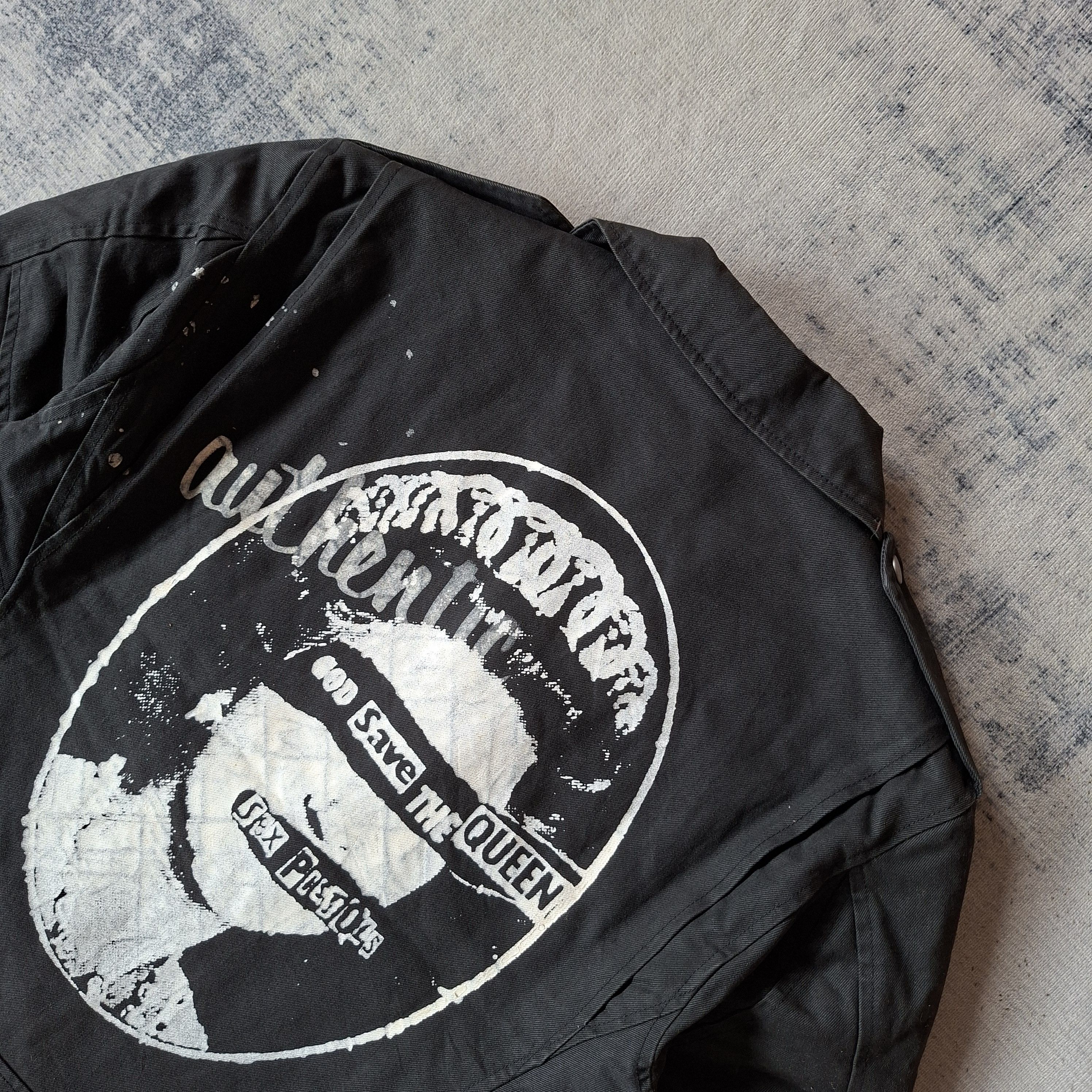 Tornado Mart ☠️ Ila vee dus japan x sex pistols band double collar jacket Size US M / EU 48-50 / 2 - 7 Thumbnail
