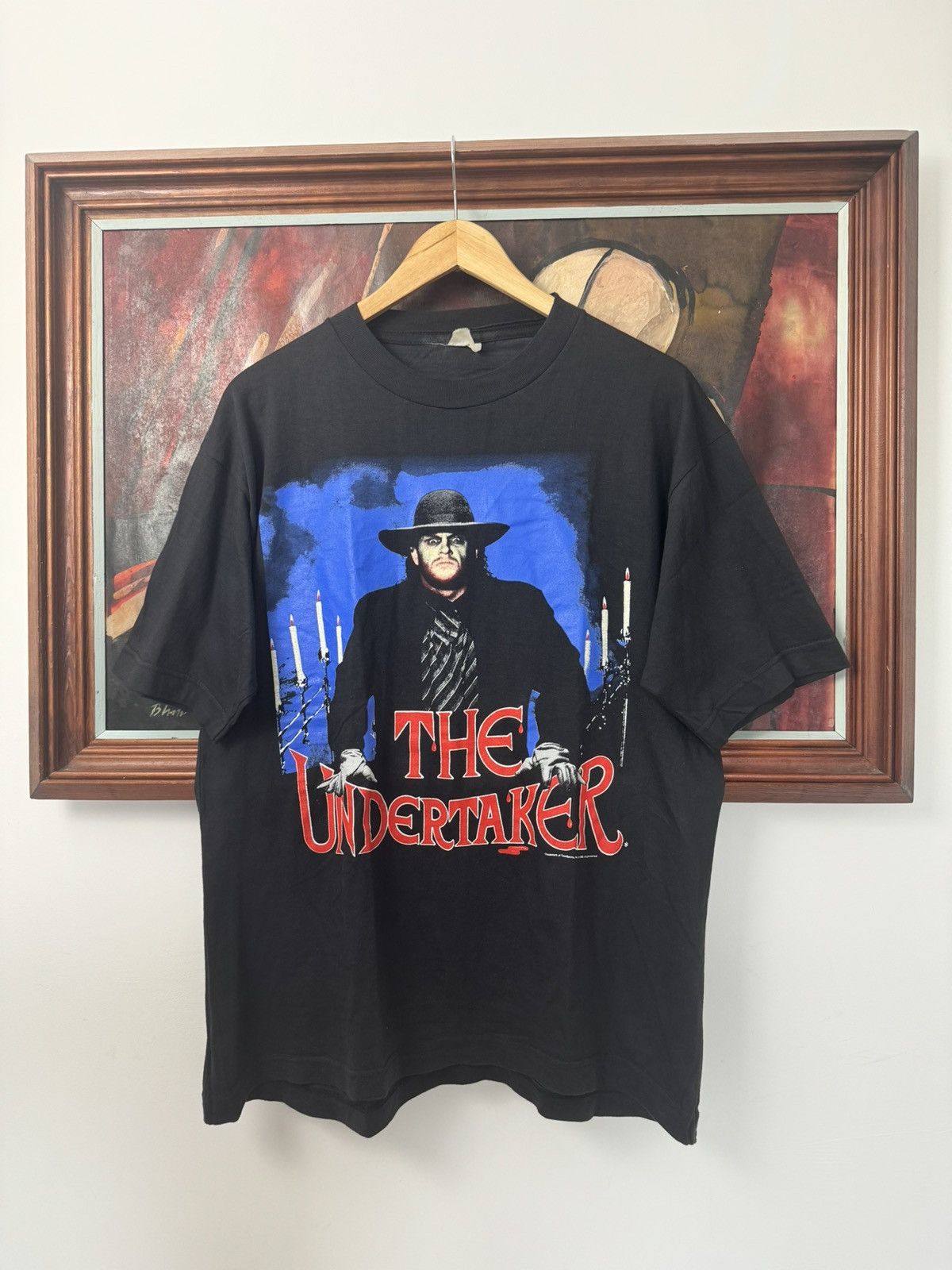 Undertaker Vintage WWE 1992 Rampage Wrestling Rap Tee OG 90s