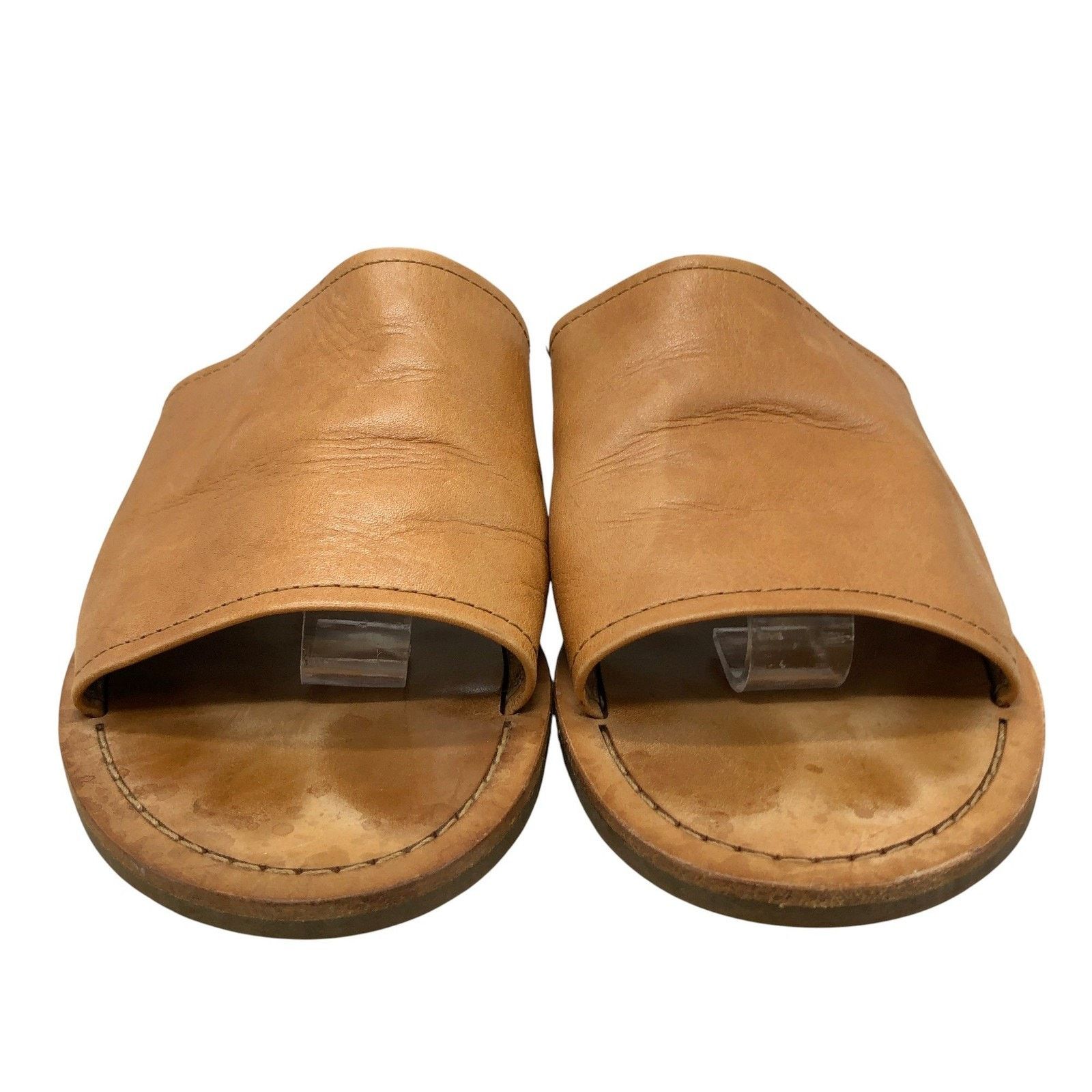 Frye Frye Slide Sandals 10M Tan Leather Open Toe Slip On Flat Size US 10 / IT 40 - 7 Thumbnail