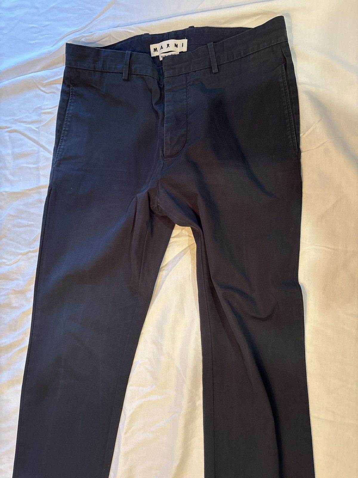 Marni Marni navy chinos, slim fitting pants. 100 % cotton Size US 34 / EU 50 - 1 Thumbnail