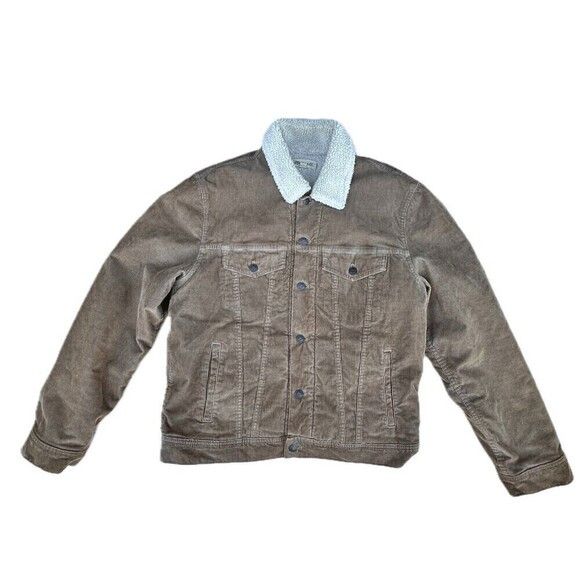 Madewell × Vintage VTG Madewell Men’s Beige Sherpa Trucker Jacket L Size US L / EU 52-54 / 3 - 1 Thumbnail