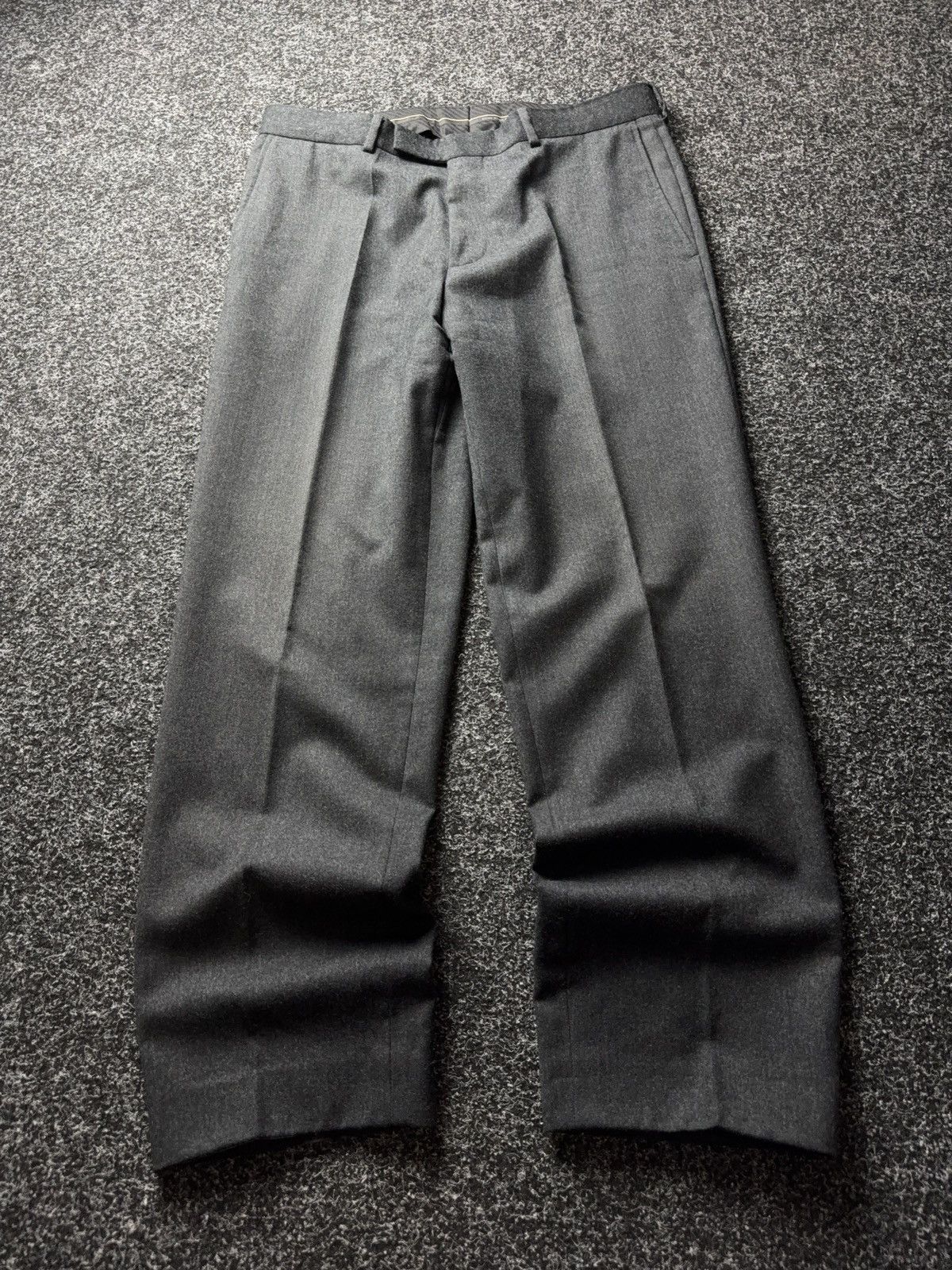 Hugo Boss Luxury Retro 00s Hugo Boss Straight Tailored Wool Trousers Size US 35 - 1 Thumbnail