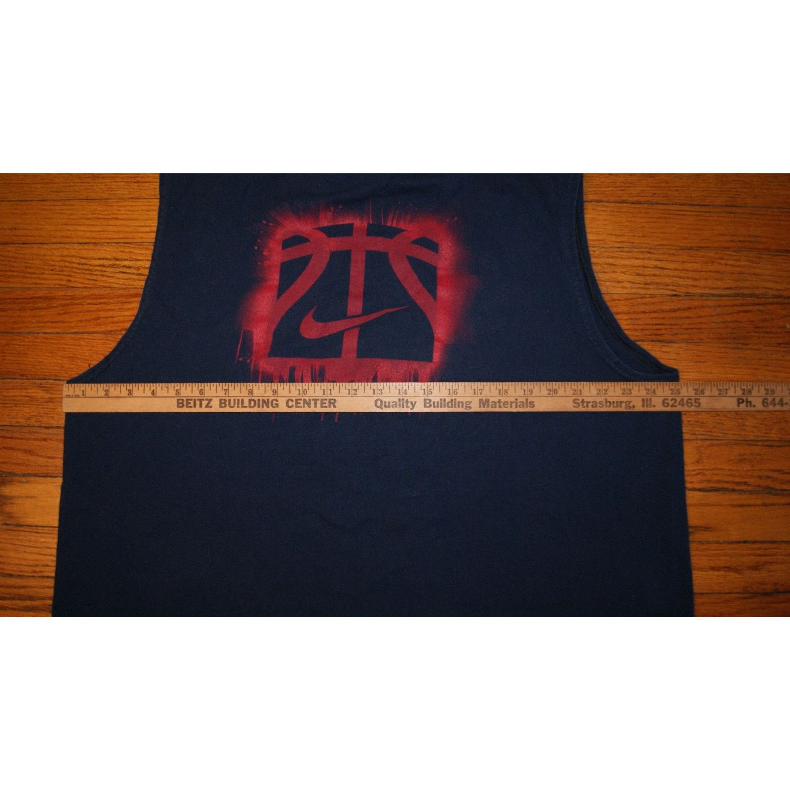Nike VTG Y2K Nike Basketball Hoops Blue TShirt Sleeveless XL Mens Size US XL / EU 56 / 4 - 6 Thumbnail