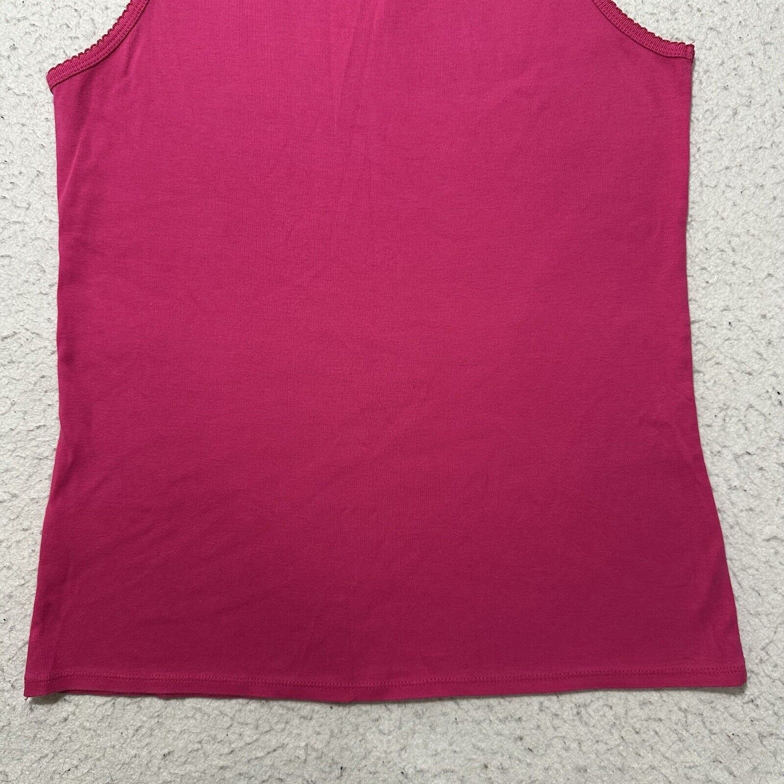 Lands' End Vintage Lands’ End Medium (10-12) Tank Top Hot Pink Shirt Size M / US 6-8 / IT 42-44 - 12 Thumbnail