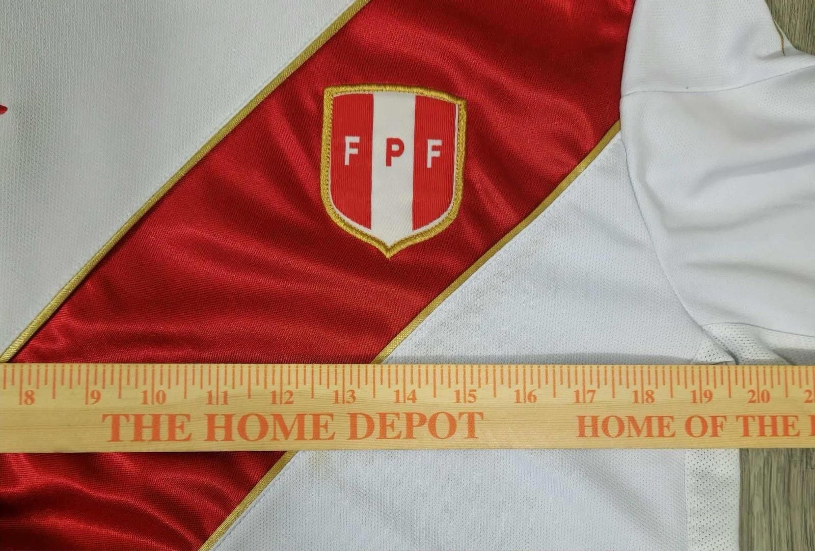 Other Peru Umbro Soccer Jersey Futbol Official Large Tricolor Size ONE SIZE - 4 Thumbnail