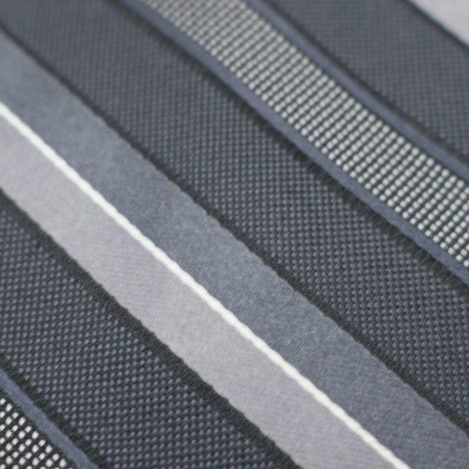 Van Heusen Van Heusen Gray Striped Woven Silk Tie Size ONE SIZE - 2 Thumbnail