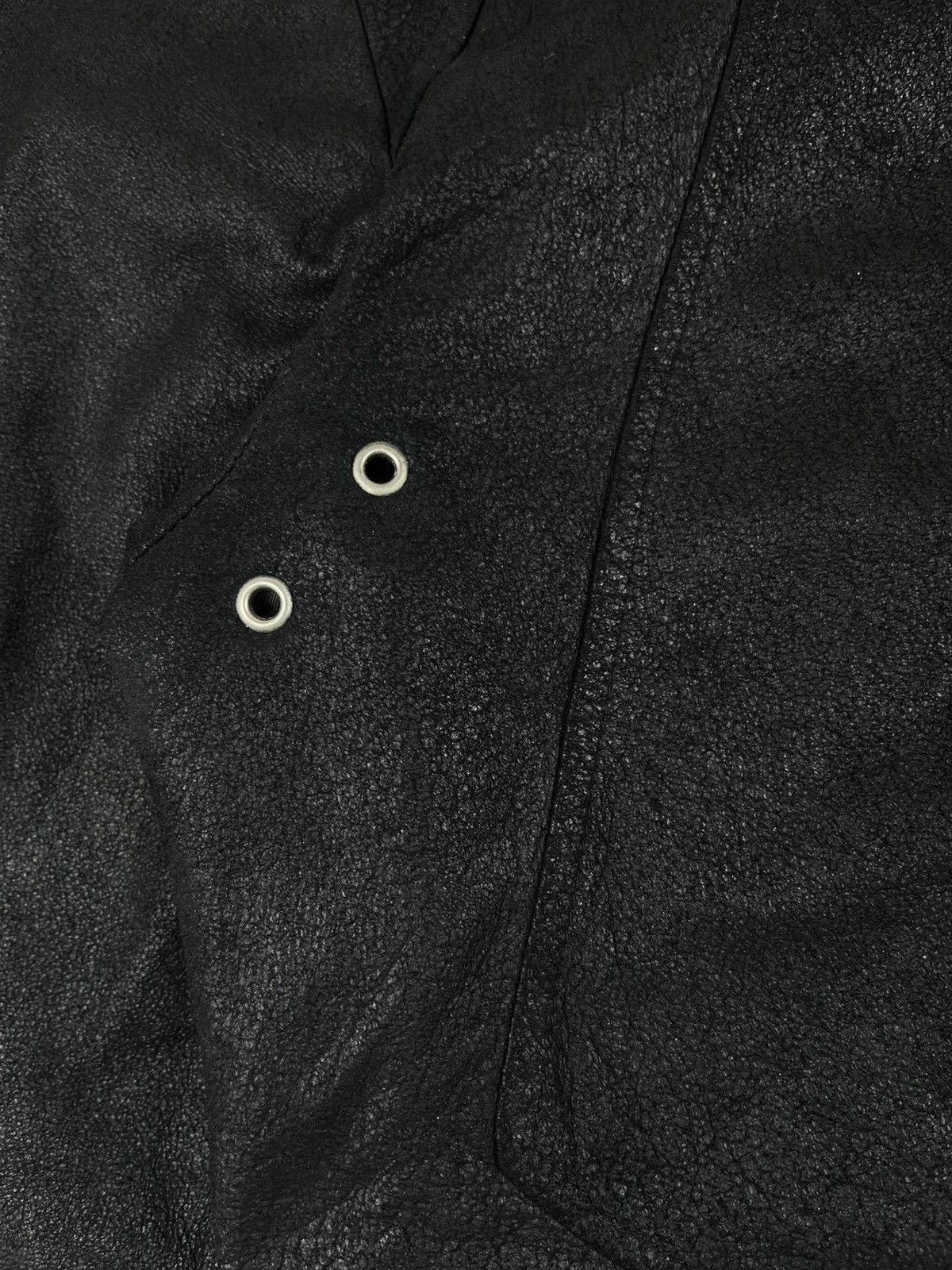Rick Owens SS06 Rick Owens Blistered Lamb Intarsia Leather Jacket Size US S / EU 44-46 / 1 - 6 Thumbnail
