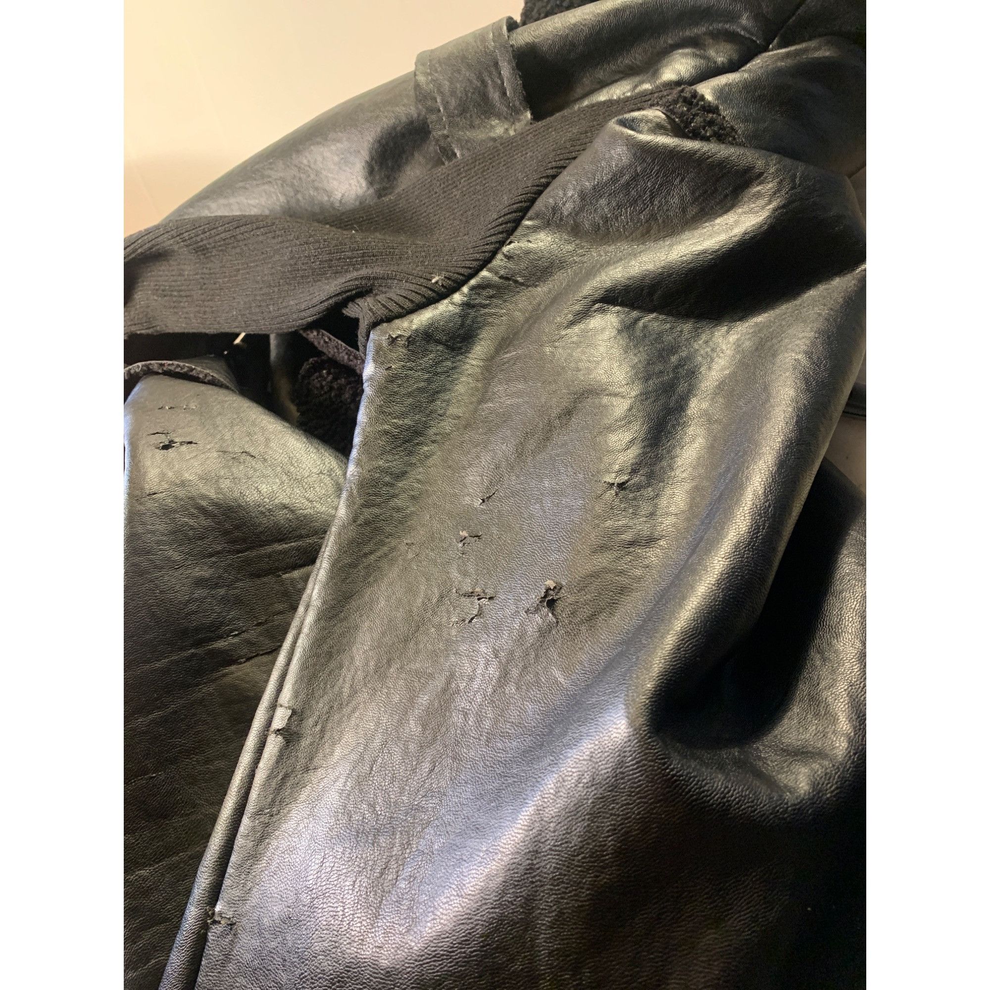 un-namable Aowofs Black Faux Leather Goth Grunge Motorcycle Mens Jacket Size US L / EU 52-54 / 3 - 10 Thumbnail