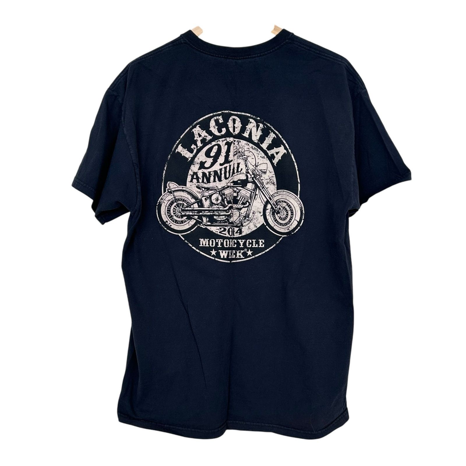 Other Laconia 2014 91st Annual Motorcycle Week Black T Shirt Sz XL Size US XL / EU 56 / 4 - 5 Thumbnail