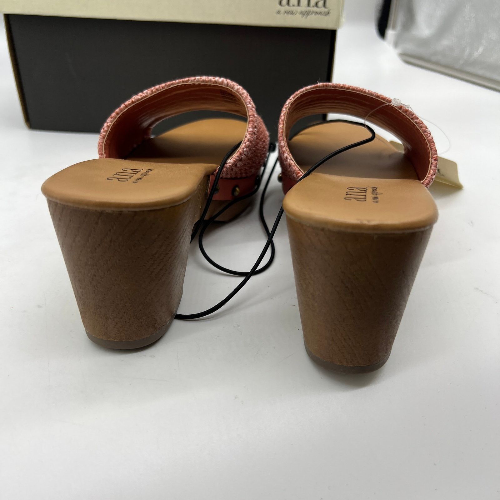 Other a.n.a Womens Robinson Heeled Sandals Terracotta Size US 6.5 / IT 36.5 - 8 Thumbnail