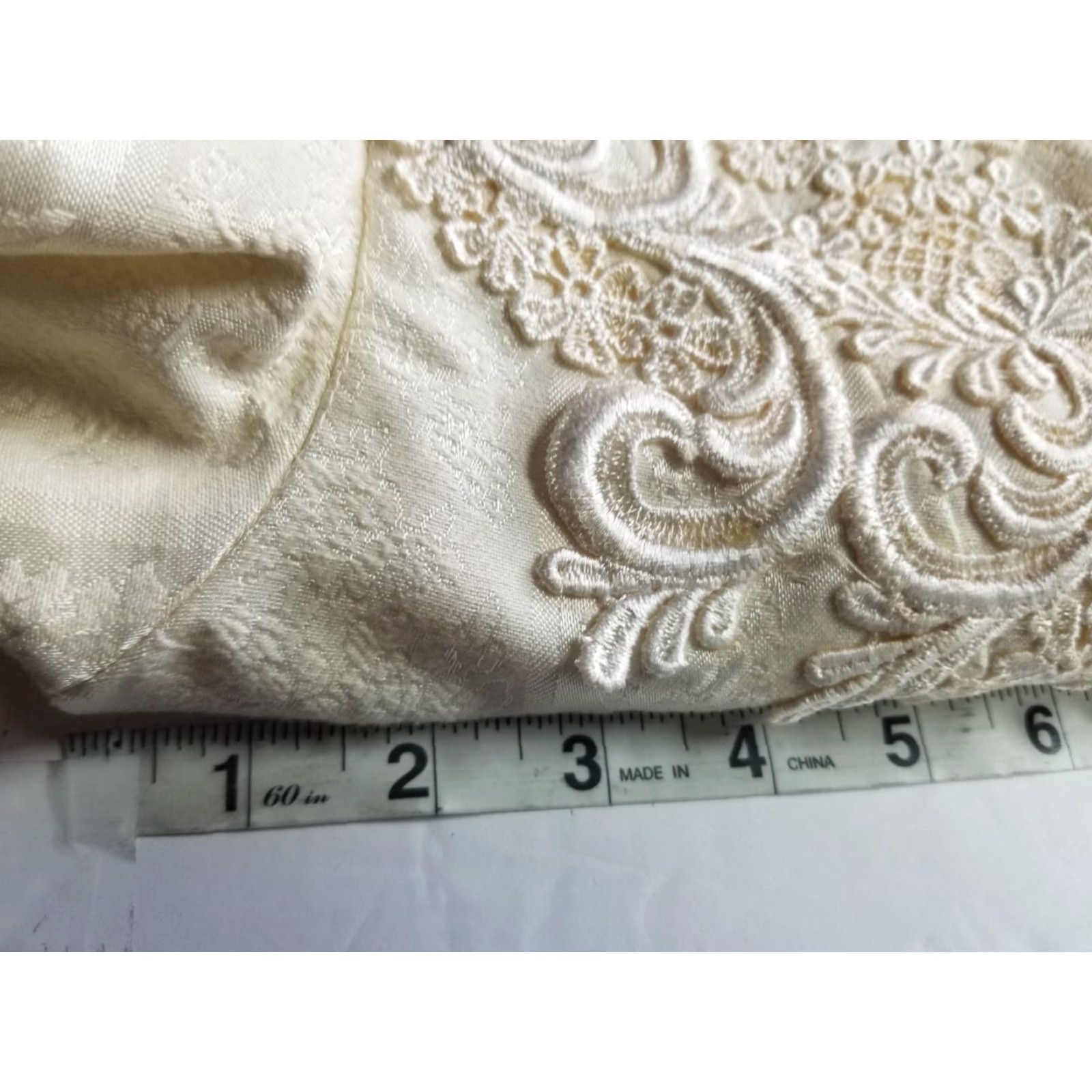 Vintage Cachet By Bari Protas 2 Piece Lace Top Skirt Blazer Set Pink 1980s Victorian Formal Party Wedding Size 3-4/13 Womens Size XL / US 12-14 / IT 48-50 - 7 Thumbnail