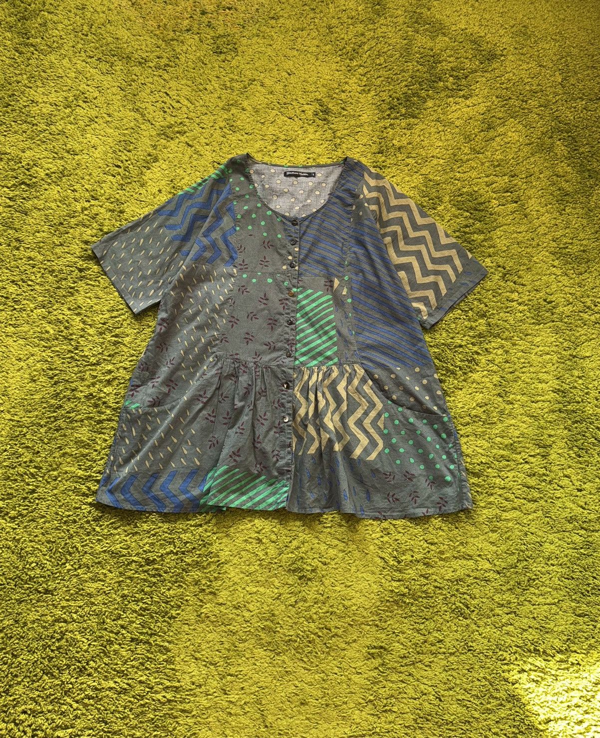 Gudrun Sjoden Gudrun Sjoden avant garde ethnic graphic tunic dress Size L / US 10 / IT 46 - 1 Thumbnail