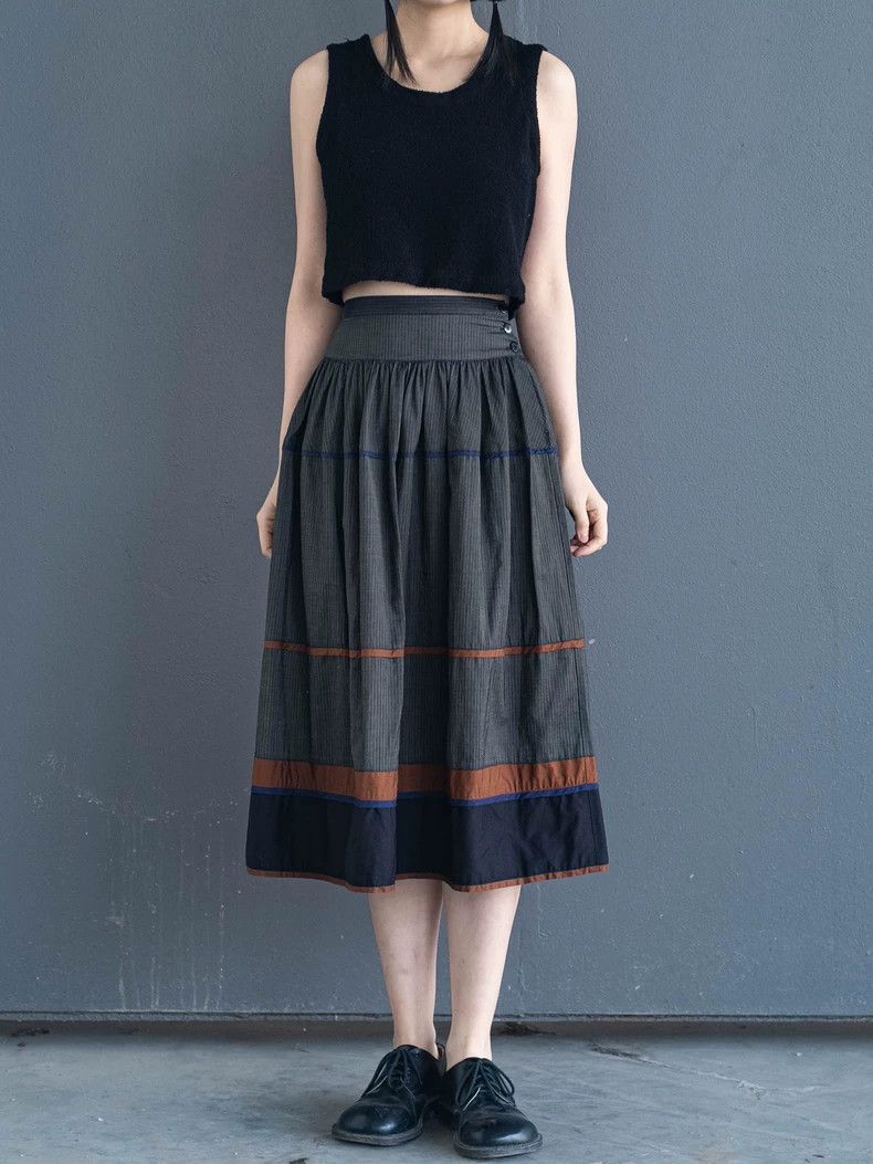 Kenzo KENZO Vintage striped half skirt with beautiful pattern Size 24" / US 00 / IT 34 - 3 Thumbnail