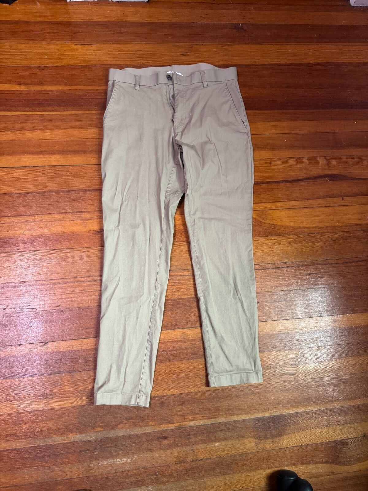 Fabletics 31x32 Fabletics High Side Chino Pants Twill Slim Fit Khakis Size US 32 / EU 48 - 2 Thumbnail