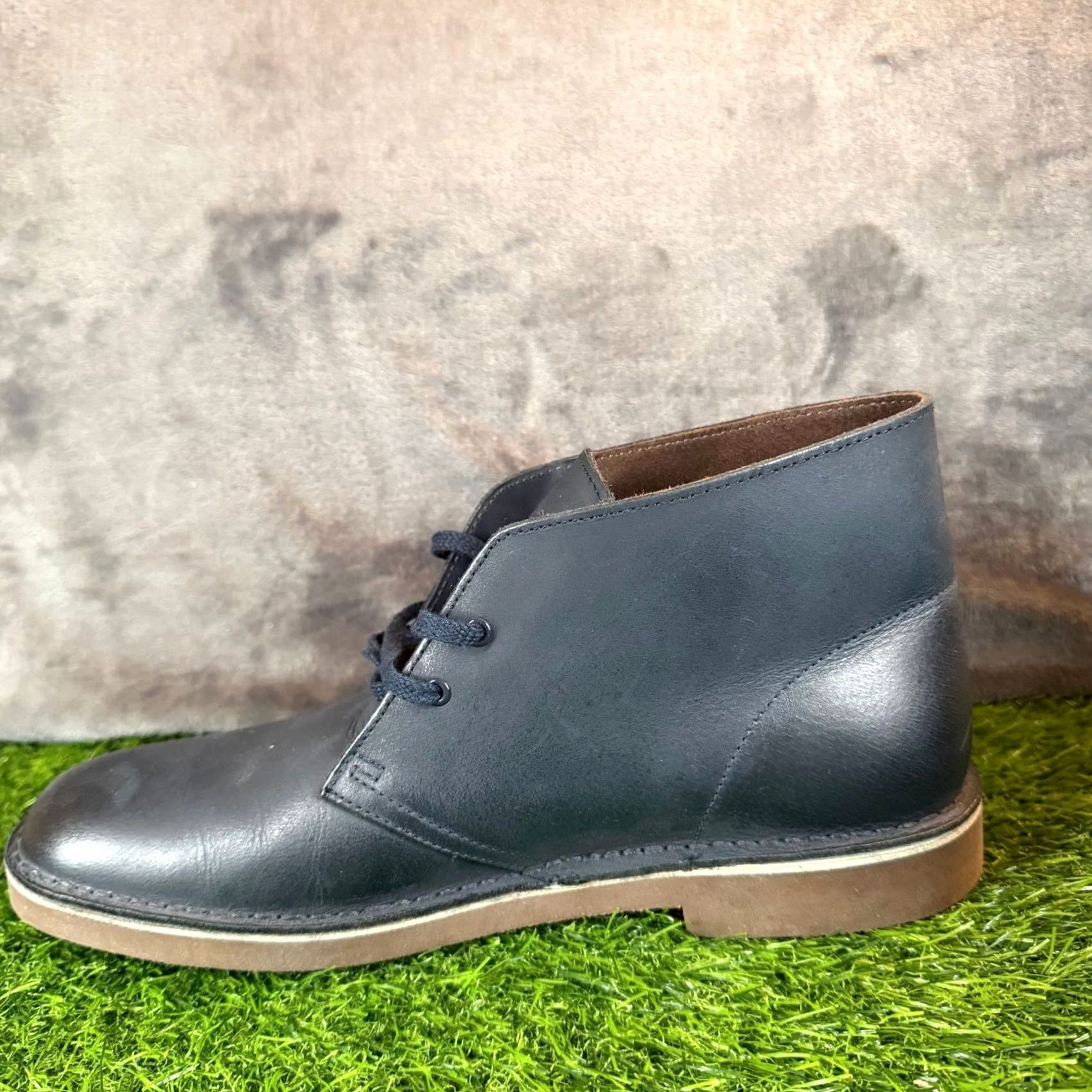 Clarks Clarks Desert Boots Mens 9.5 Navy Blue Leather Chukka Boots 261123167085 Size US 9 / EU 42 - 5 Thumbnail