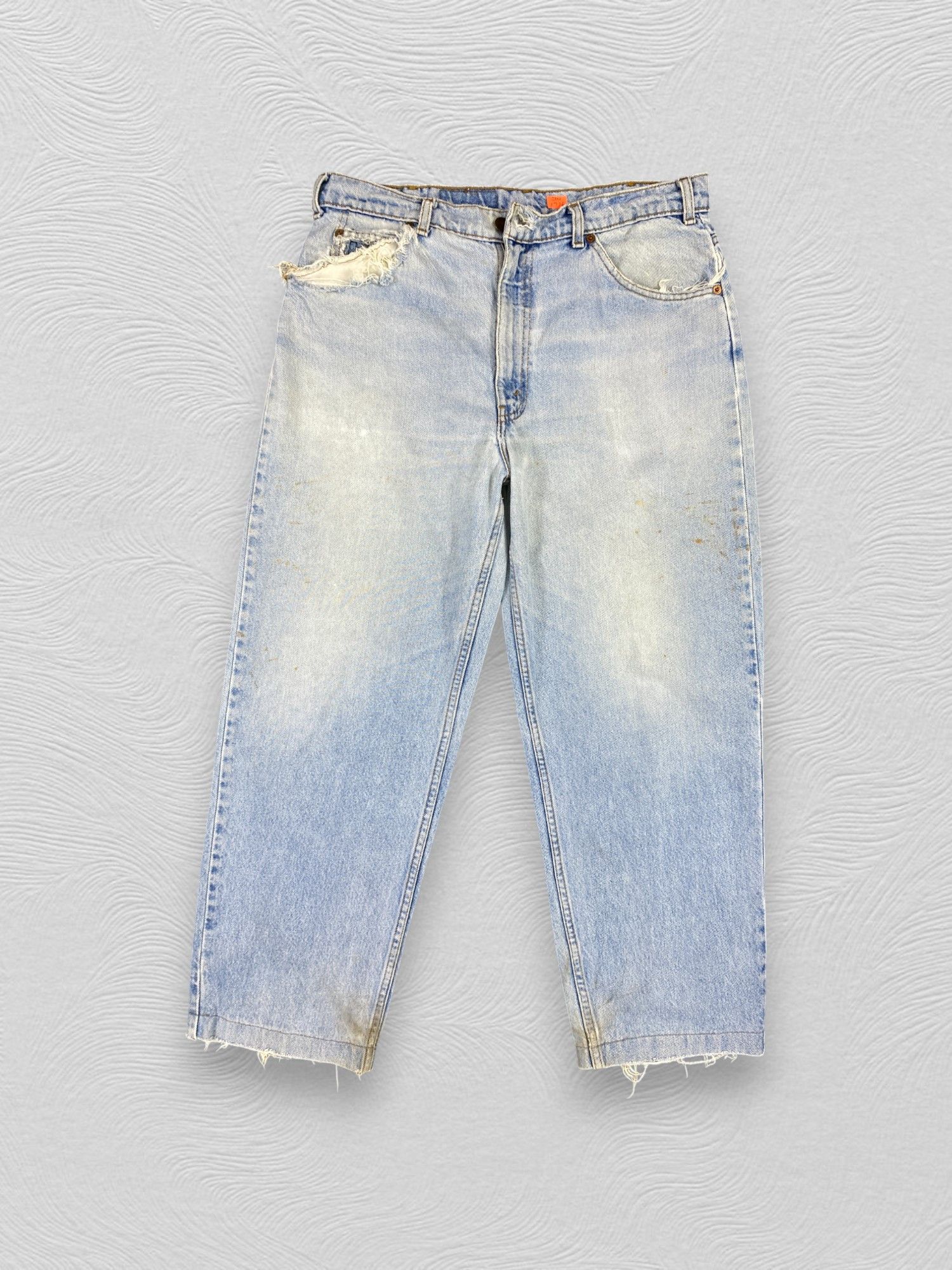 Levi's Light Blue Wash Vintage Levi's 634 Orange Tab 33x26.5 JN1776 Size US 33 - 1 Thumbnail