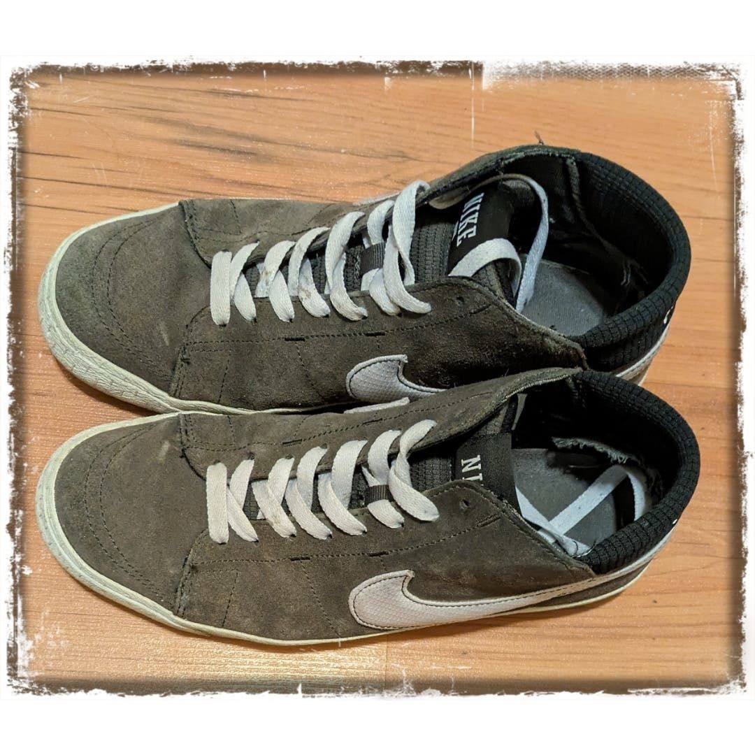Nike 2012 Nike Blazer Mid LR Armory Shoes Grey/White Men's Size 8 Size US 8 / EU 41 - 5 Thumbnail