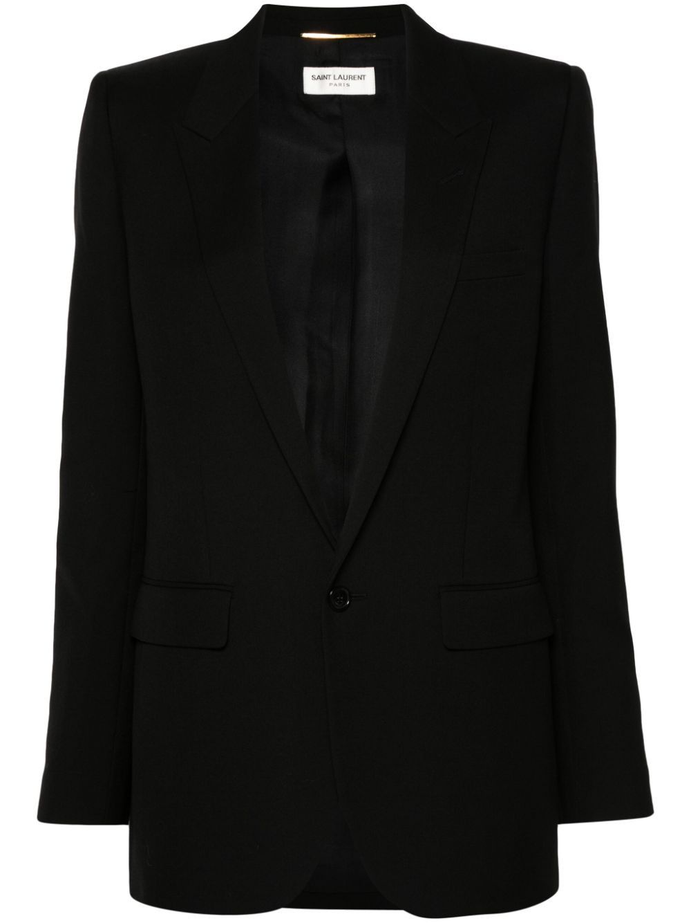Saint Laurent Paris GABARDINE SINGLE-BREASTED JACKET Size S / US 4 / IT 40 - 1 Thumbnail
