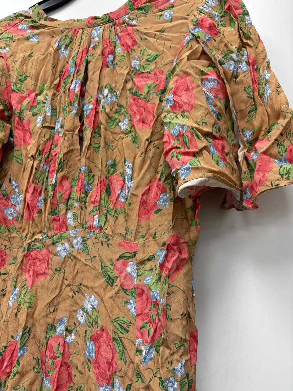 Other By timo V-Neck Half Sleeves Printed Short Dress Size S / US 4 / IT 40 - 2 Thumbnail