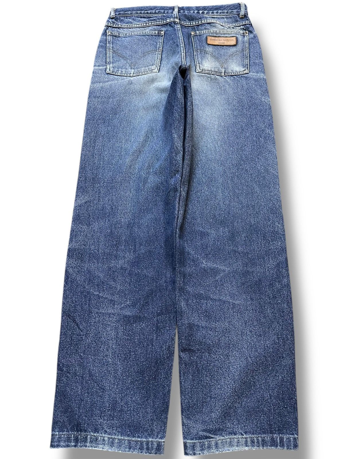 Comme des Garcons Homme Vintage 90’s Comme Des Garscons Homme Distressed Denim Size US 29 - 4 Thumbnail